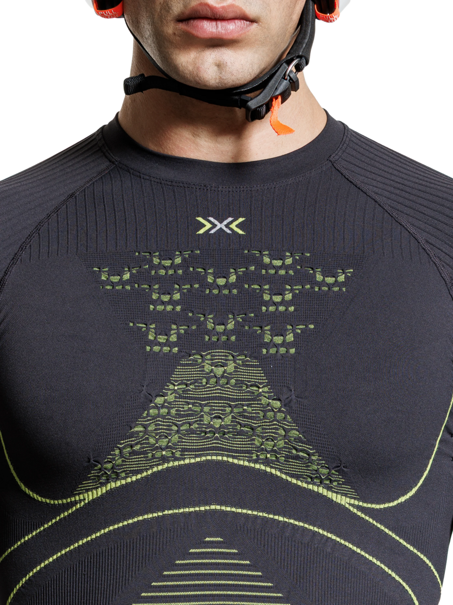 X-BIONIC ENERGY ACCUMULATOR 4.0 SHIRT LG SL MEN - Charcoal Yellow - Longsleeves - 33 of 35
