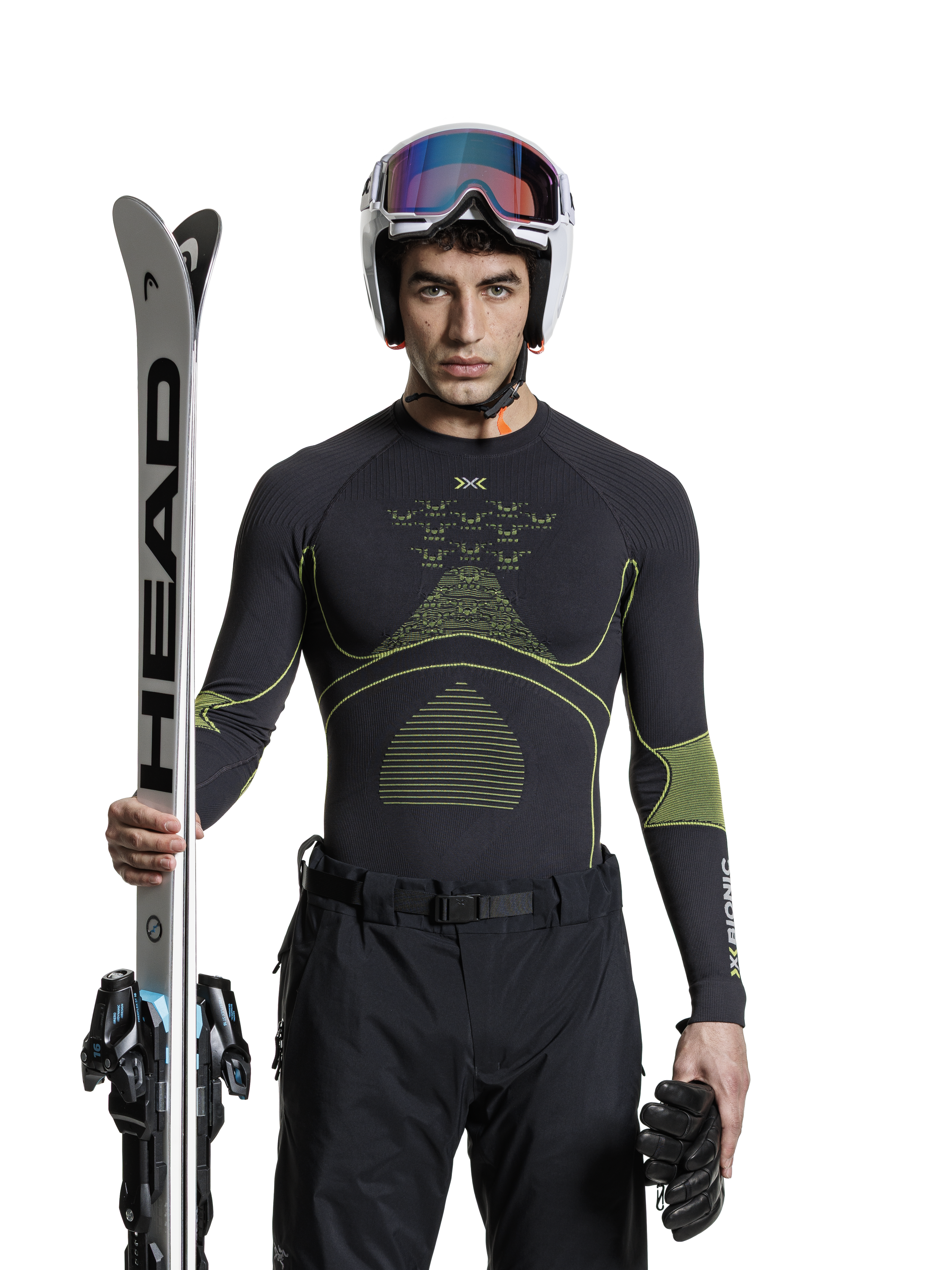 X-BIONIC ENERGY ACCUMULATOR 4.0 SHIRT LG SL MEN - Charcoal Yellow - Longsleeves - 35 of 35