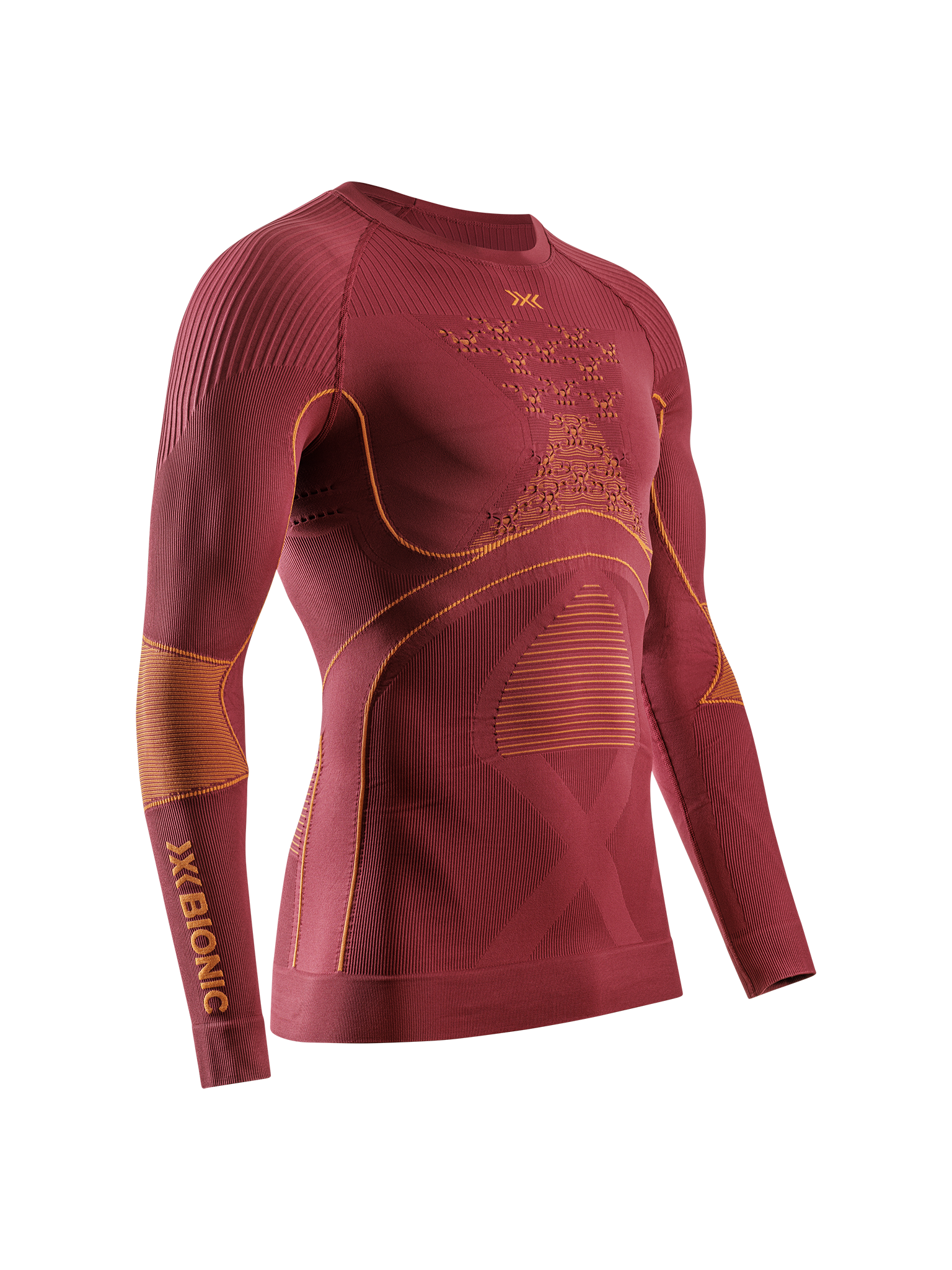 X-BIONIC ENERGY ACCUMULATOR 4.0 SHIRT LG SL MEN - Dune Red Orange - Longsleeves - 12 of 35