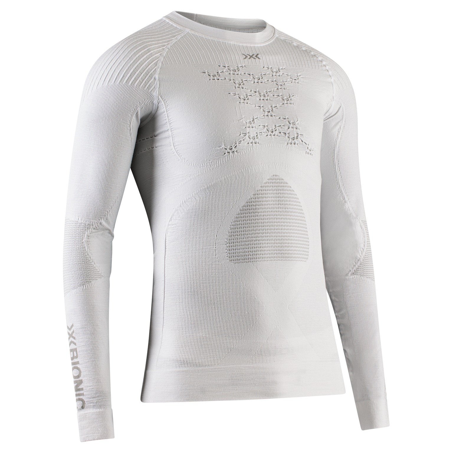 X-BIONIC ENERGY ACCUMULATOR 4.0 ARMADILLO SHIRT LG SL - Arctic White Pearl Grey - Longsleeves - 1 of 6