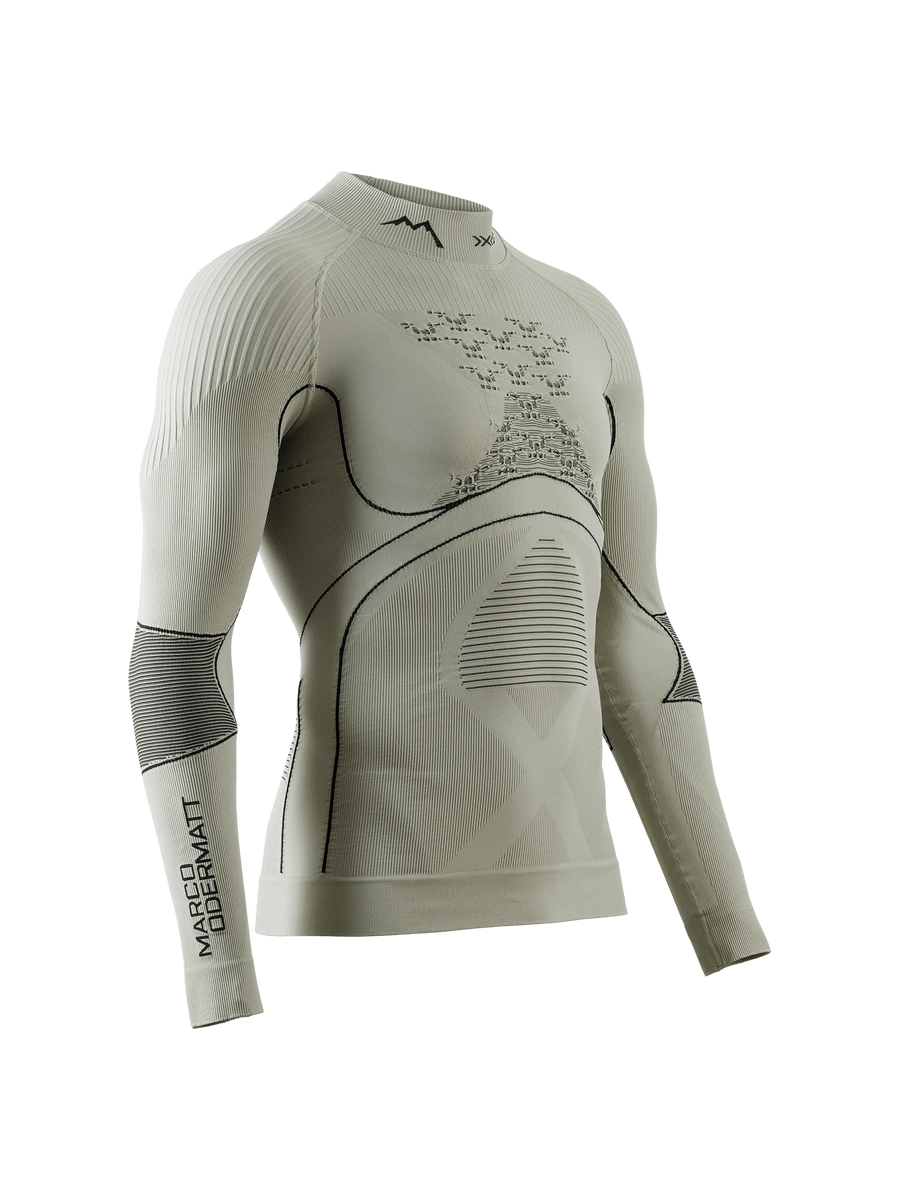 X-BIONIC ENERGY ACCUMULATOR 4.0 SHIRT TURTLE NECK LG SL MEN - MARCO ODERMATT SIGNATURE EDITION - Tea Grey Black - Turtle Necks - 6 of 10
