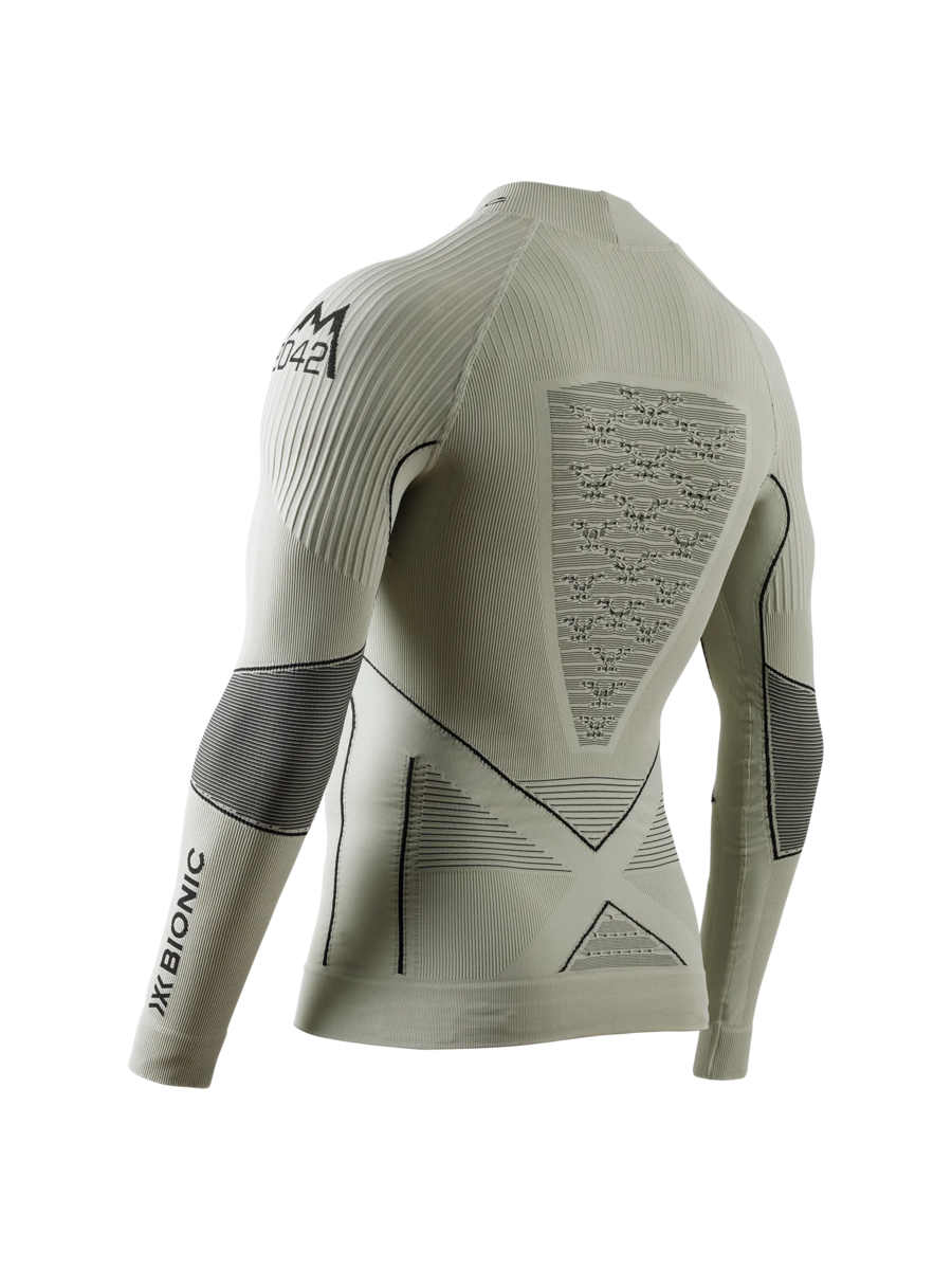 X-BIONIC ENERGY ACCUMULATOR 4.0 SHIRT TURTLE NECK LG SL MEN - MARCO ODERMATT SIGNATURE EDITION - Tea Grey Black - Turtle Necks - 7 of 10