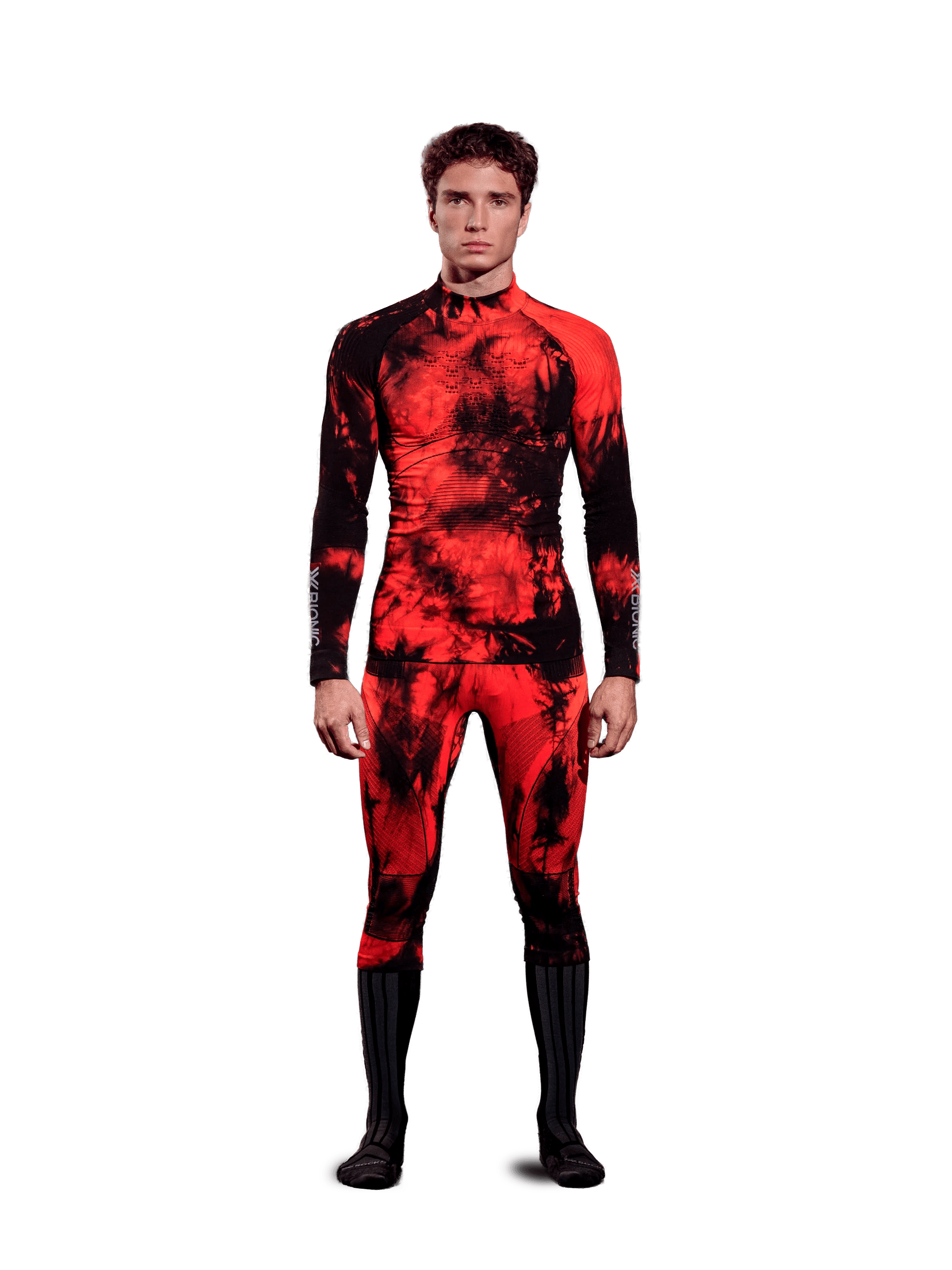 X-BIONIC ENERGY ACCUMULATOR TURTLE NECK LS Swiss - Tiedye X Black Red - Turtle Necks - 4 of 8
