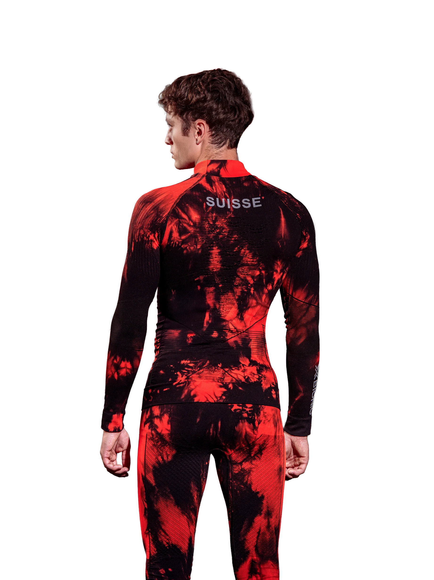 X-BIONIC ENERGY ACCUMULATOR TURTLE NECK LS Swiss - Tiedye X Black Red - Turtle Necks - 5 of 8