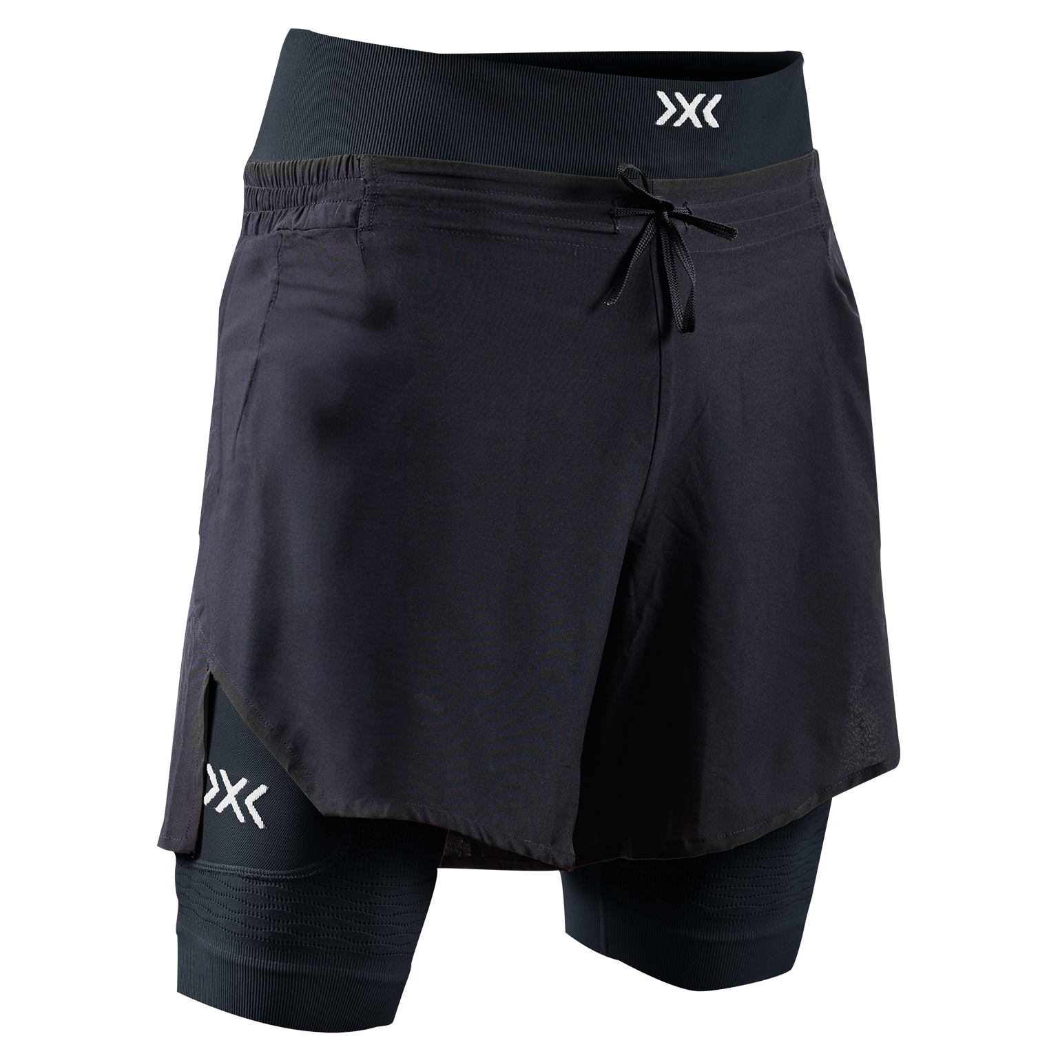 X-BIONIC EFFEKTOR 2IN1 SHORTS MEN - X Black X Black - Hybrid Shorts - 6 of 8