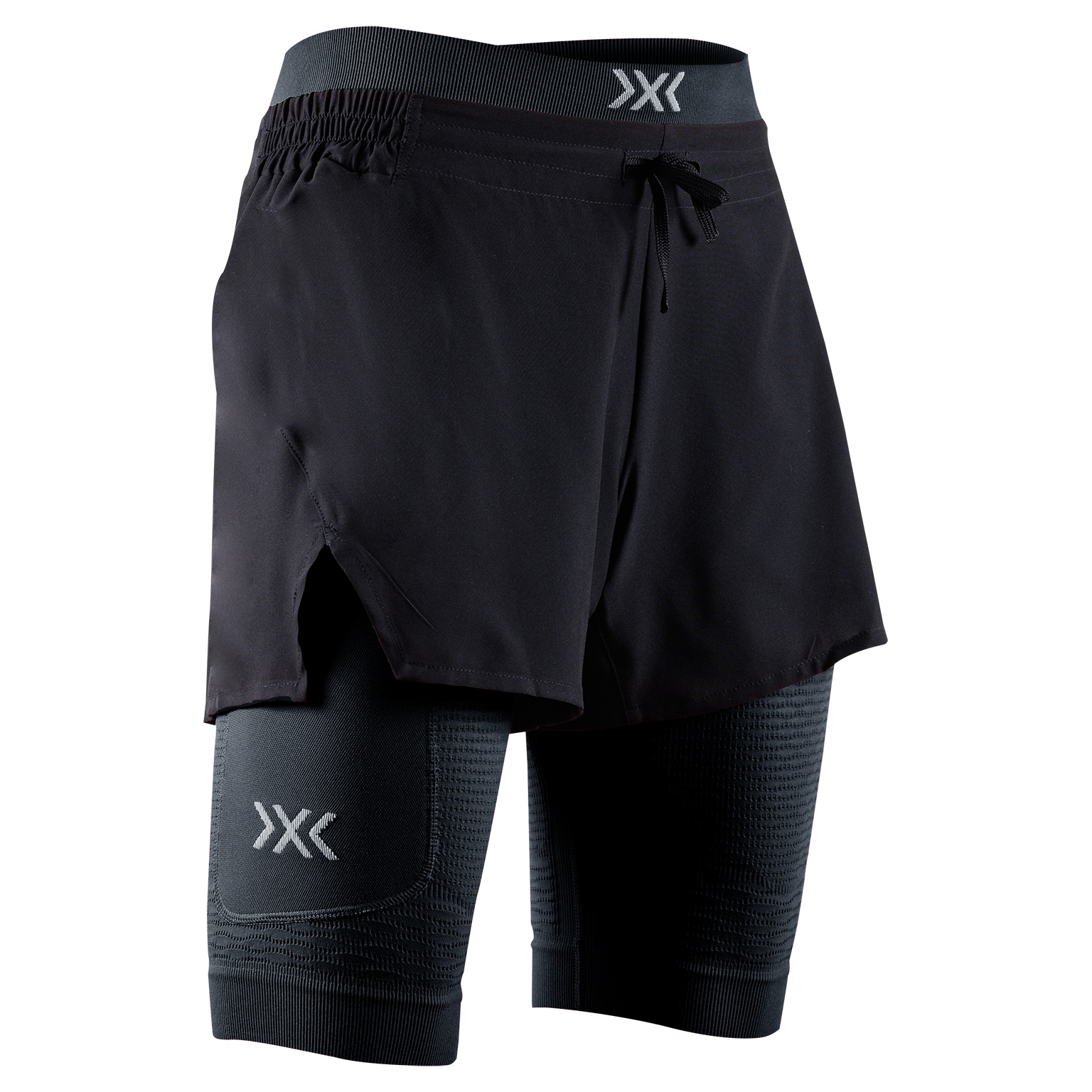 X-BIONIC EFFEKTOR 2IN1 SHORTS WMN - X Black X Black - Hybrid Shorts - 6 of 8