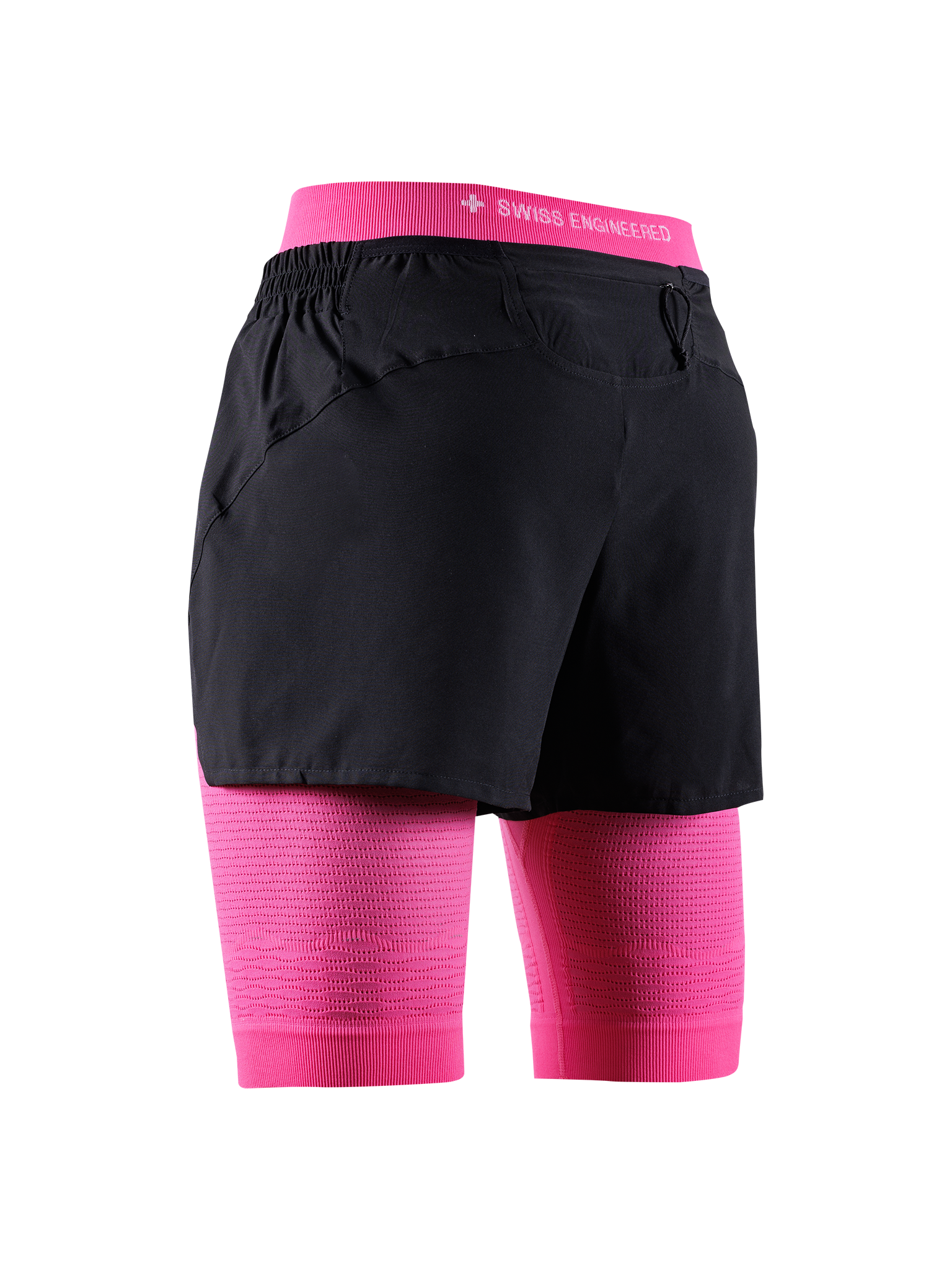 X-BIONIC EFFEKTOR 2IN1 SHORTS WMN - X Black Neo Pink - Hybrid Shorts - 2 of 8