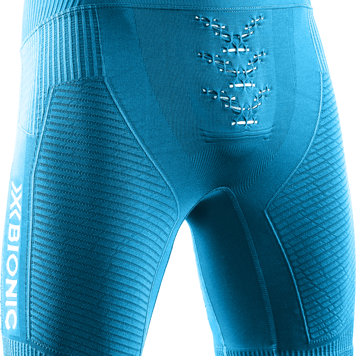 X-BIONIC EFFEKTOR 4D RUNNING SHORTS MEN - Blue Blossom Arctic White - Shorts - 2 of 2