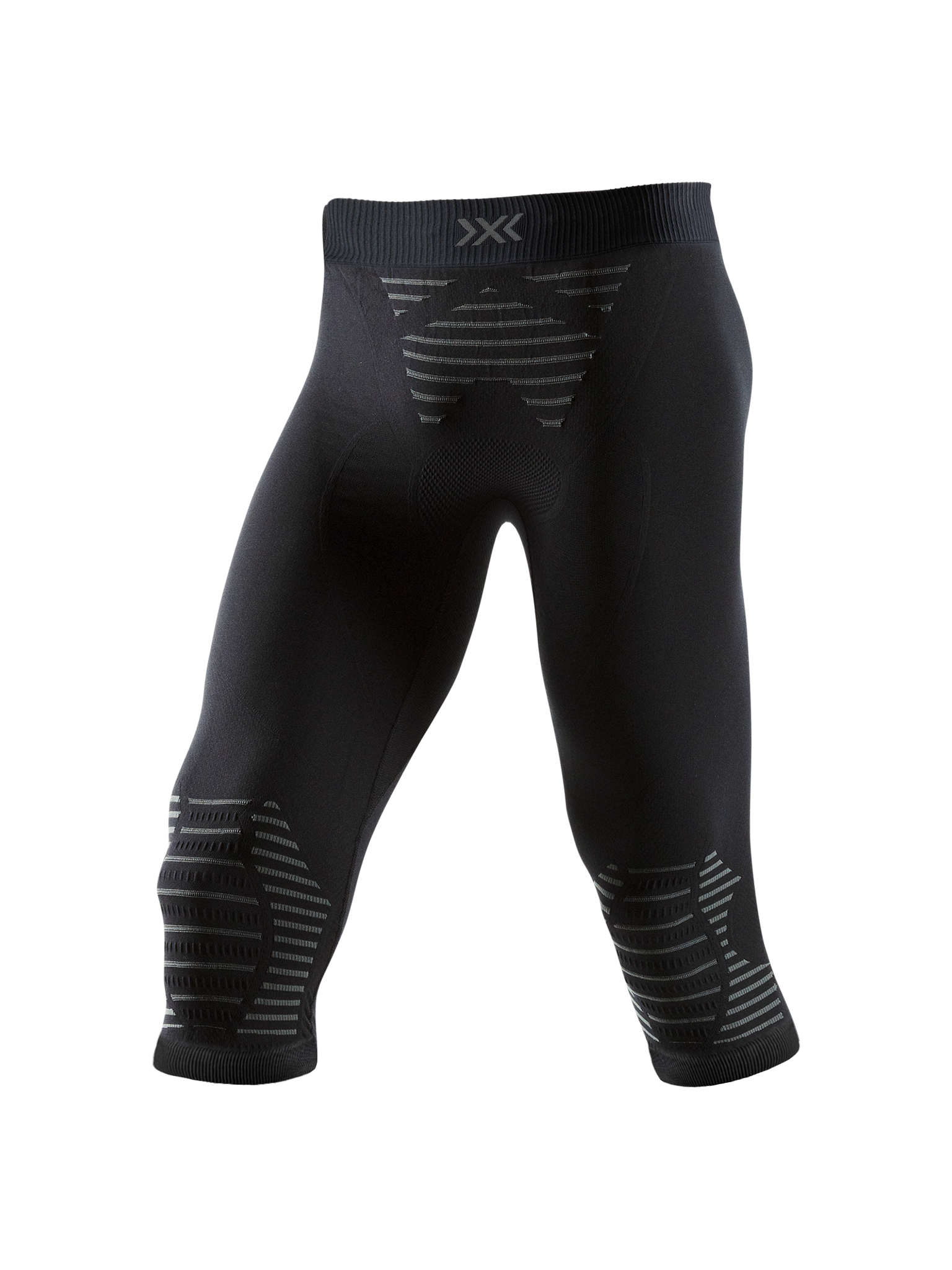 X-BIONIC INVENT 4.0 PANTS 3/4 MEN - Black Charcoal - 3/4 Pants - 1 of 3