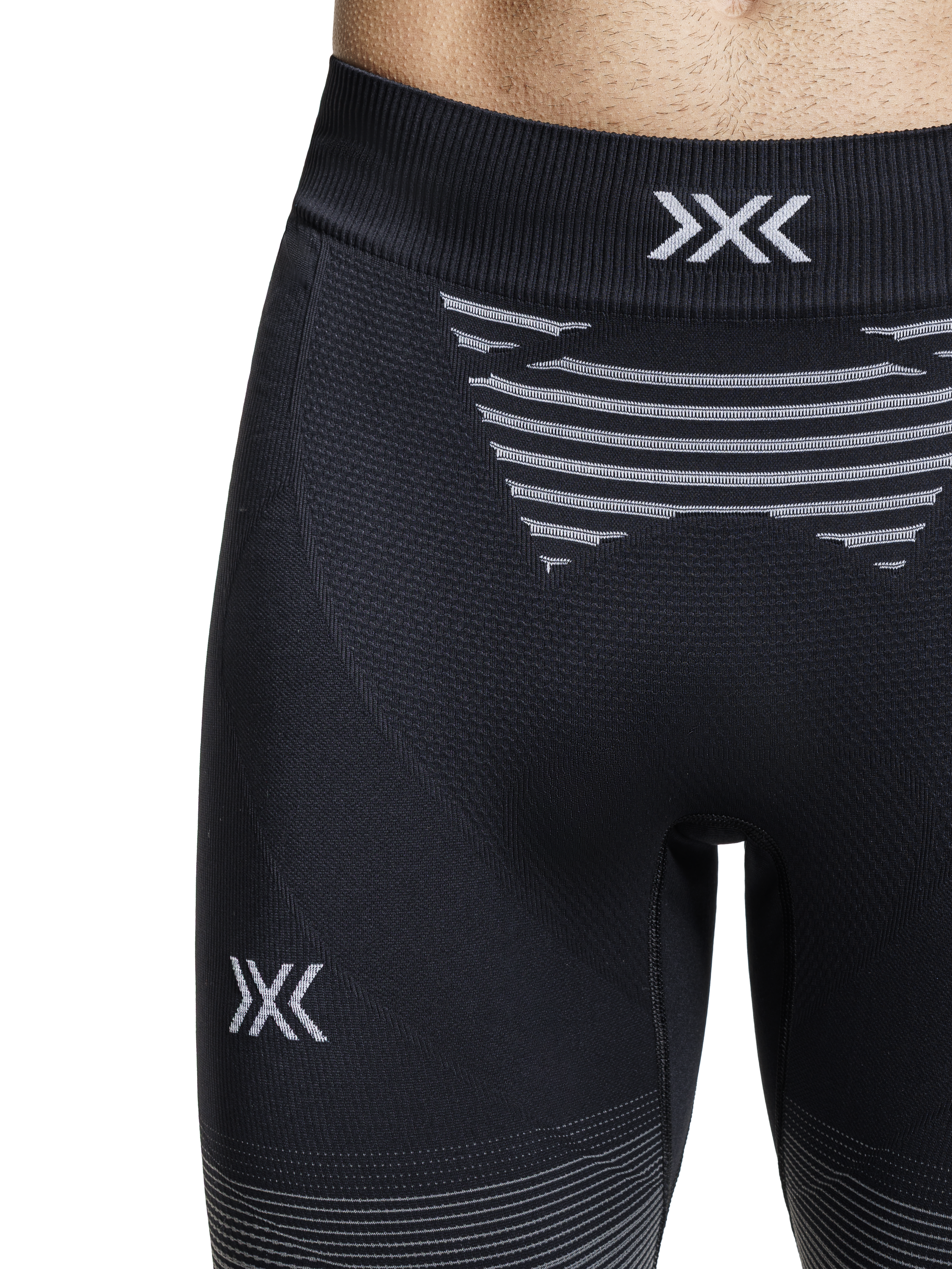 X-BIONIC INVENT GRAPHICS PANTS 3/4 MEN - X Black Grey Light Grey - 3/4 Pants - 6 of 7