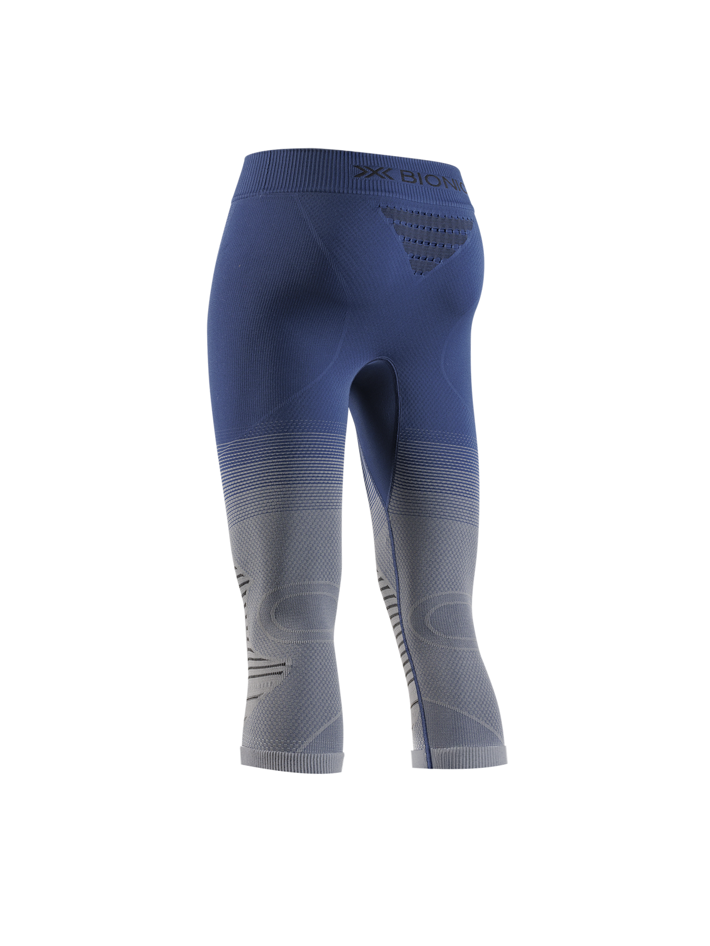 X-BIONIC INVENT GRAPHICS PANTS 3/4 WOMEN - Marine Grey Light Grey - 3/4 Pants - 2 of 7