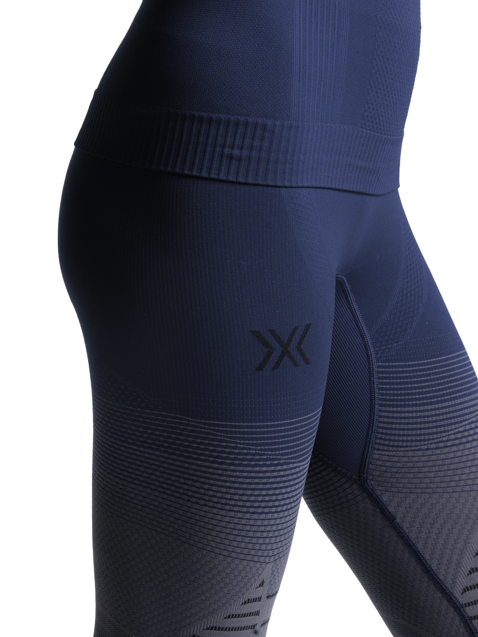X-BIONIC INVENT GRAPHICS PANTS 3/4 WOMEN - Marine Grey Light Grey - 3/4 Pants - 6 of 7
