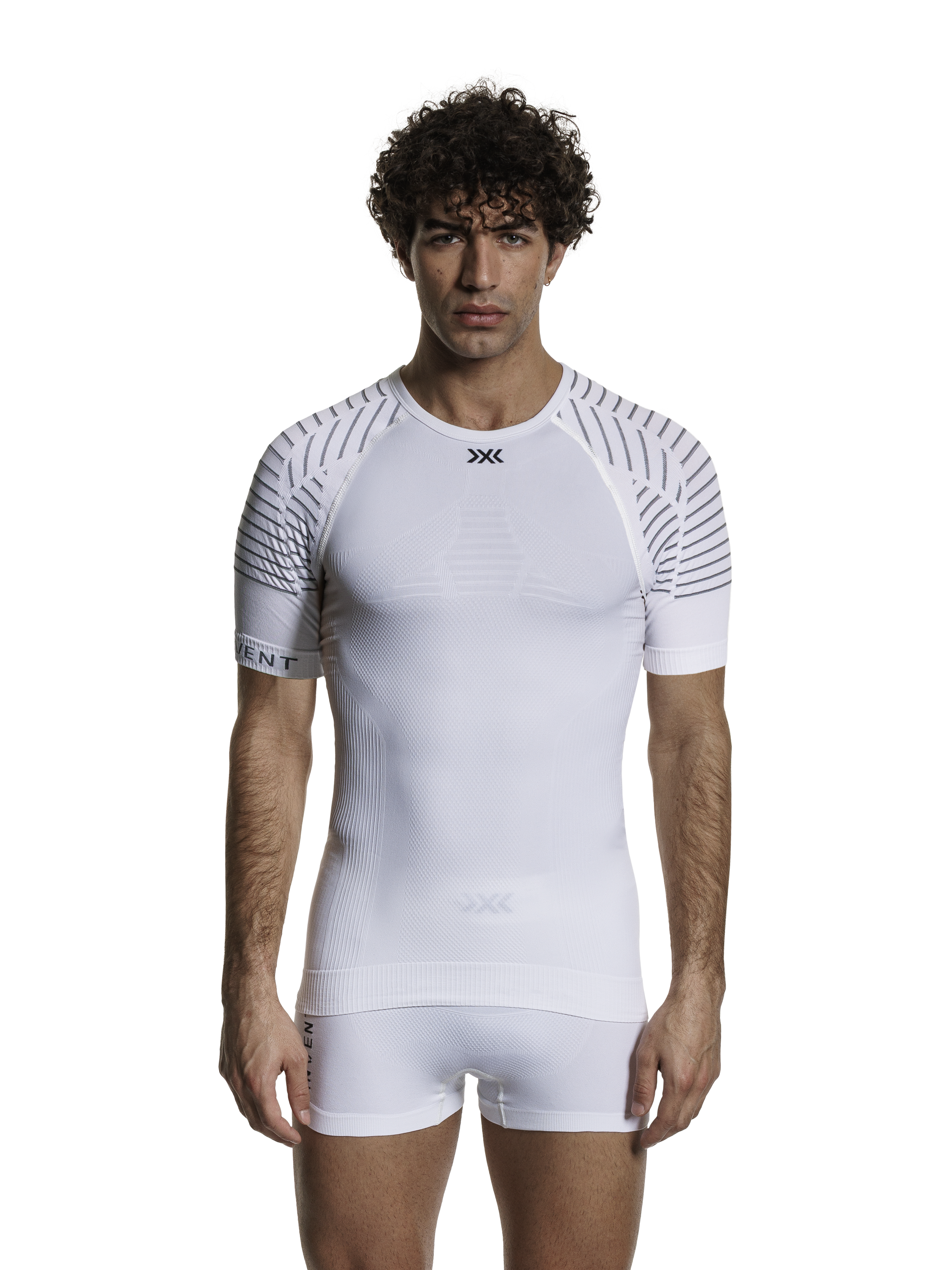 X-BIONIC INVENT 4.0 LT SHIRT SH SL MEN - Arctic White Dolomite Grey - T-Shirts - 10 of 10