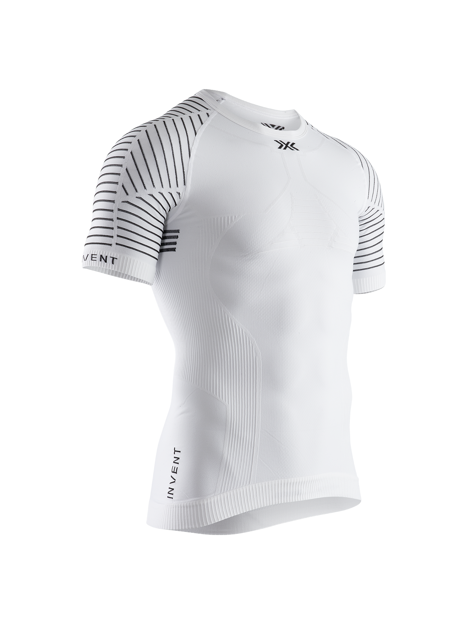 X-BIONIC INVENT 4.0 LT SHIRT SH SL MEN - Arctic White Dolomite Grey - T-Shirts - 8 of 10