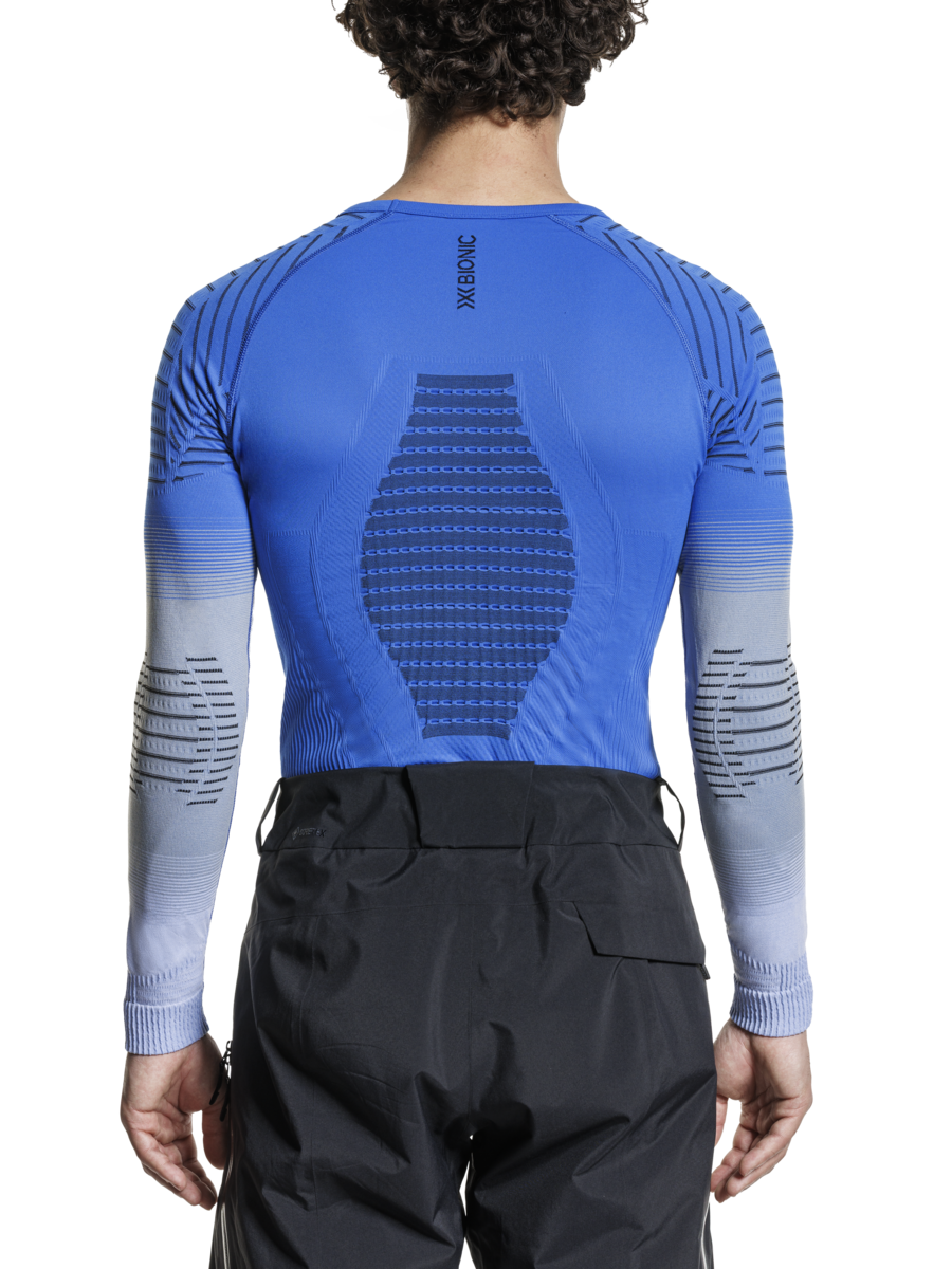 X-BIONIC INVENT GRAPHICS SHIRT LS MEN - Blossom Blue Light Grey Optical White - Longsleeves - 12 of 26