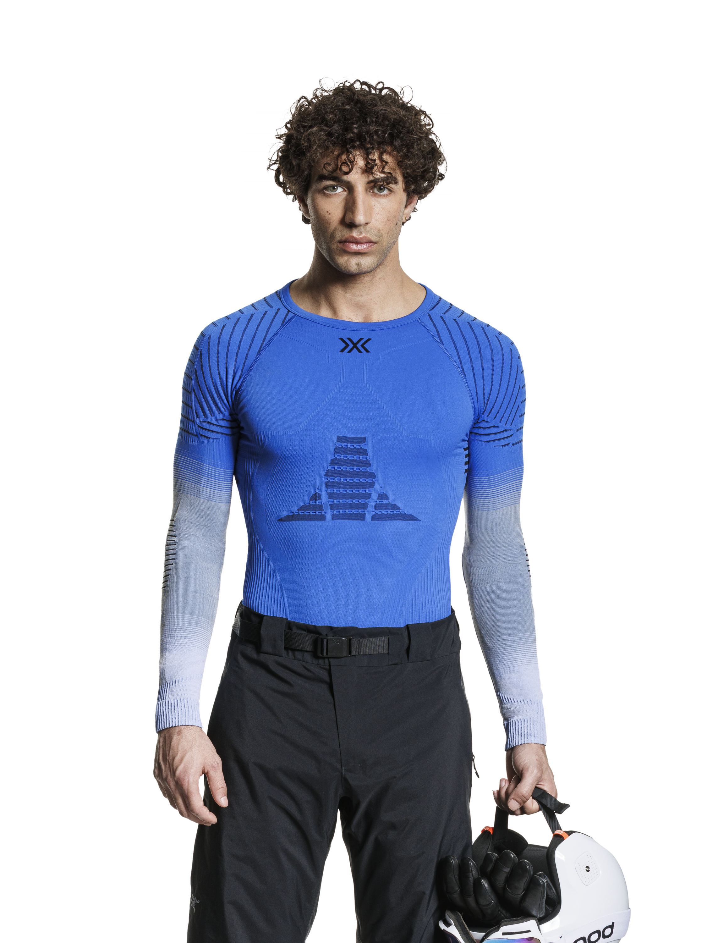 X-BIONIC INVENT GRAPHICS SHIRT LS MEN - Blossom Blue Light Grey Optical White - Longsleeves - 13 of 26