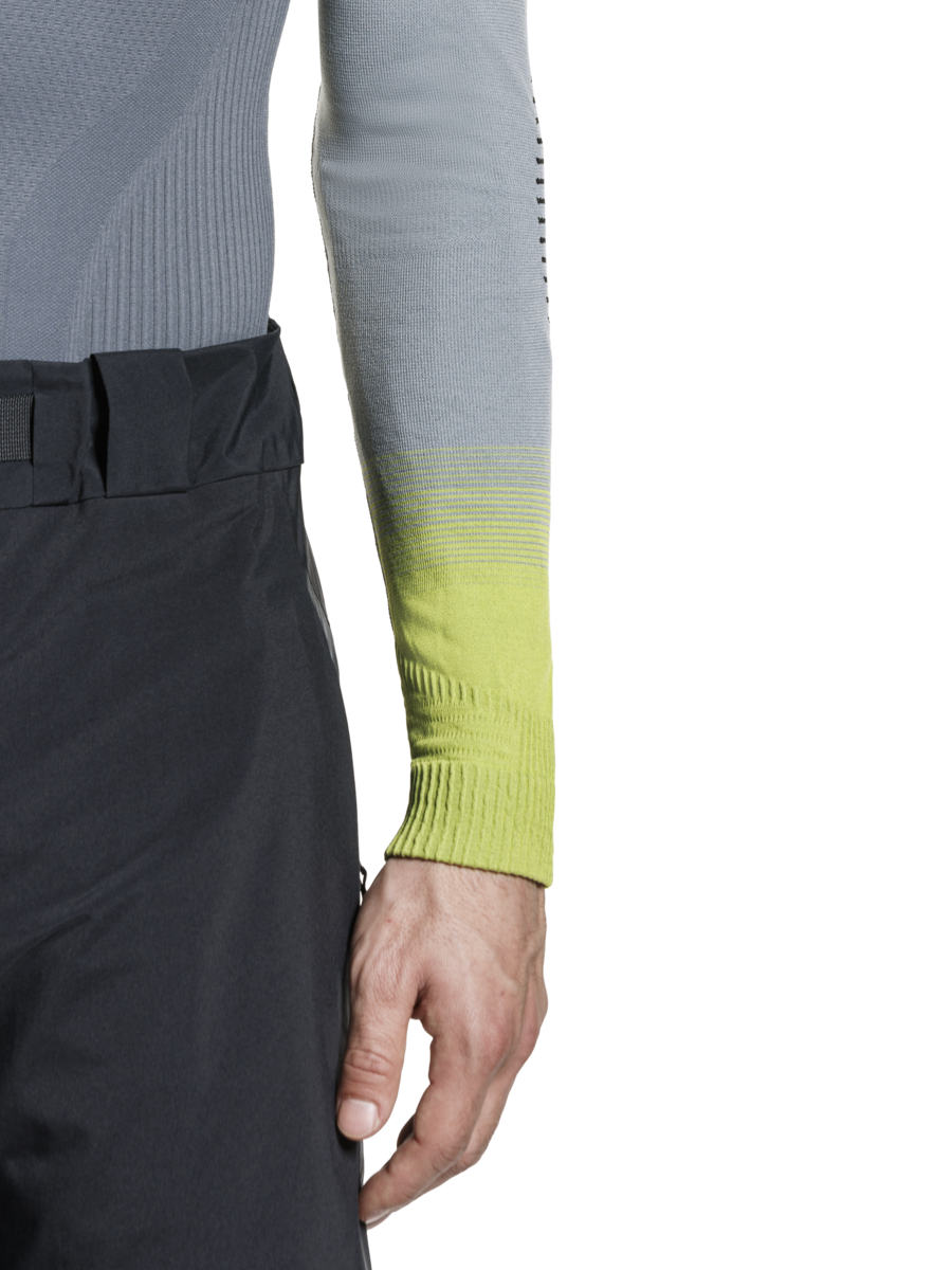 X-BIONIC INVENT GRAPHICS SHIRT LS MEN - Rhino Grey Light Grey Canary - Longsleeves - 18 of 26