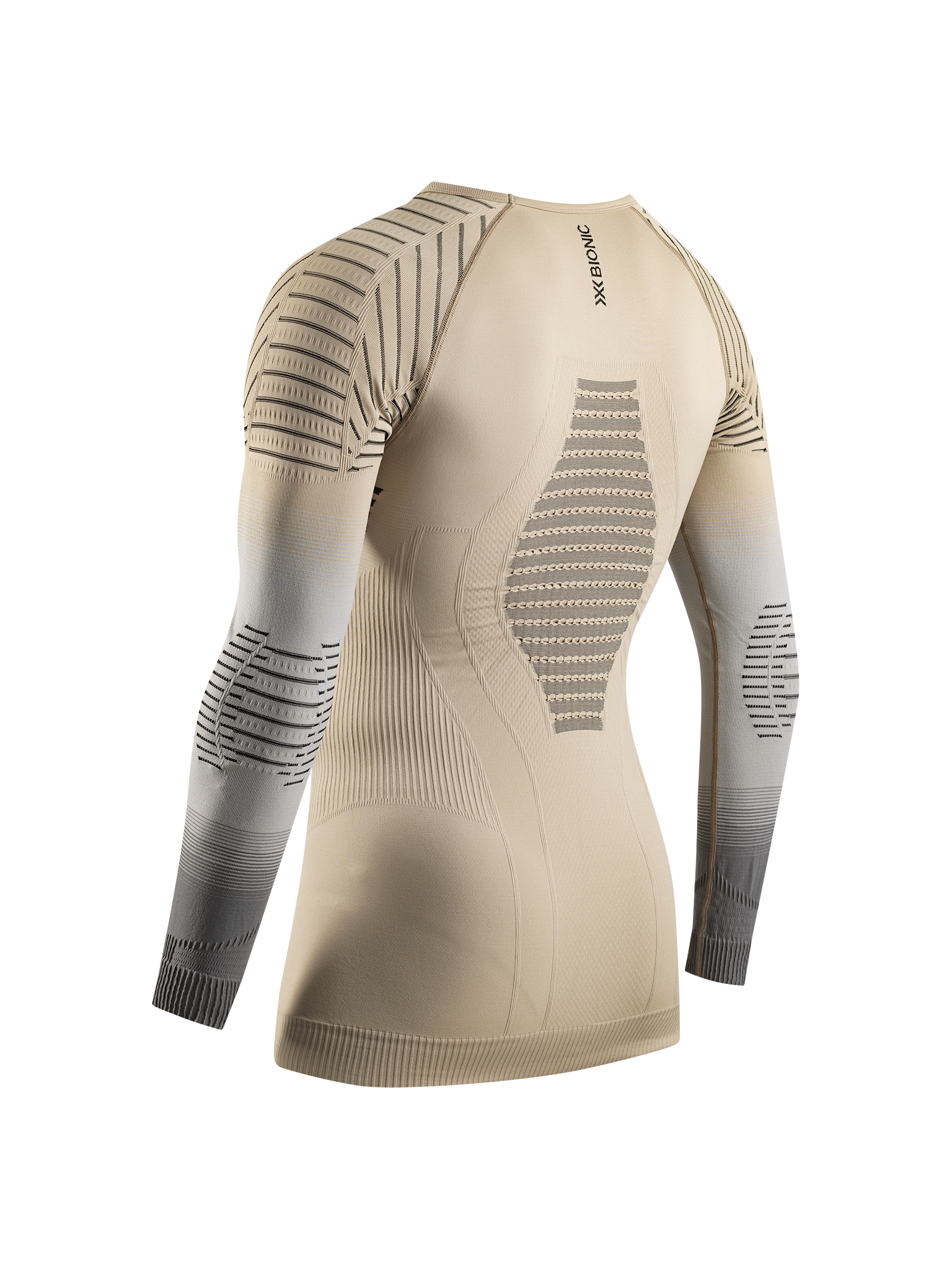 X-BIONIC INVENT GRAPHICS SHIRT LS MEN - Sand Light Grey Grey - Longsleeves - 22 of 26