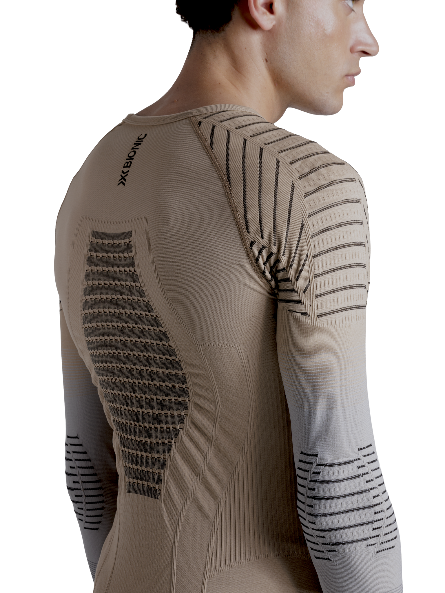 X-BIONIC INVENT GRAPHICS SHIRT LS MEN - Sand Light Grey Grey - Longsleeves - 24 of 26