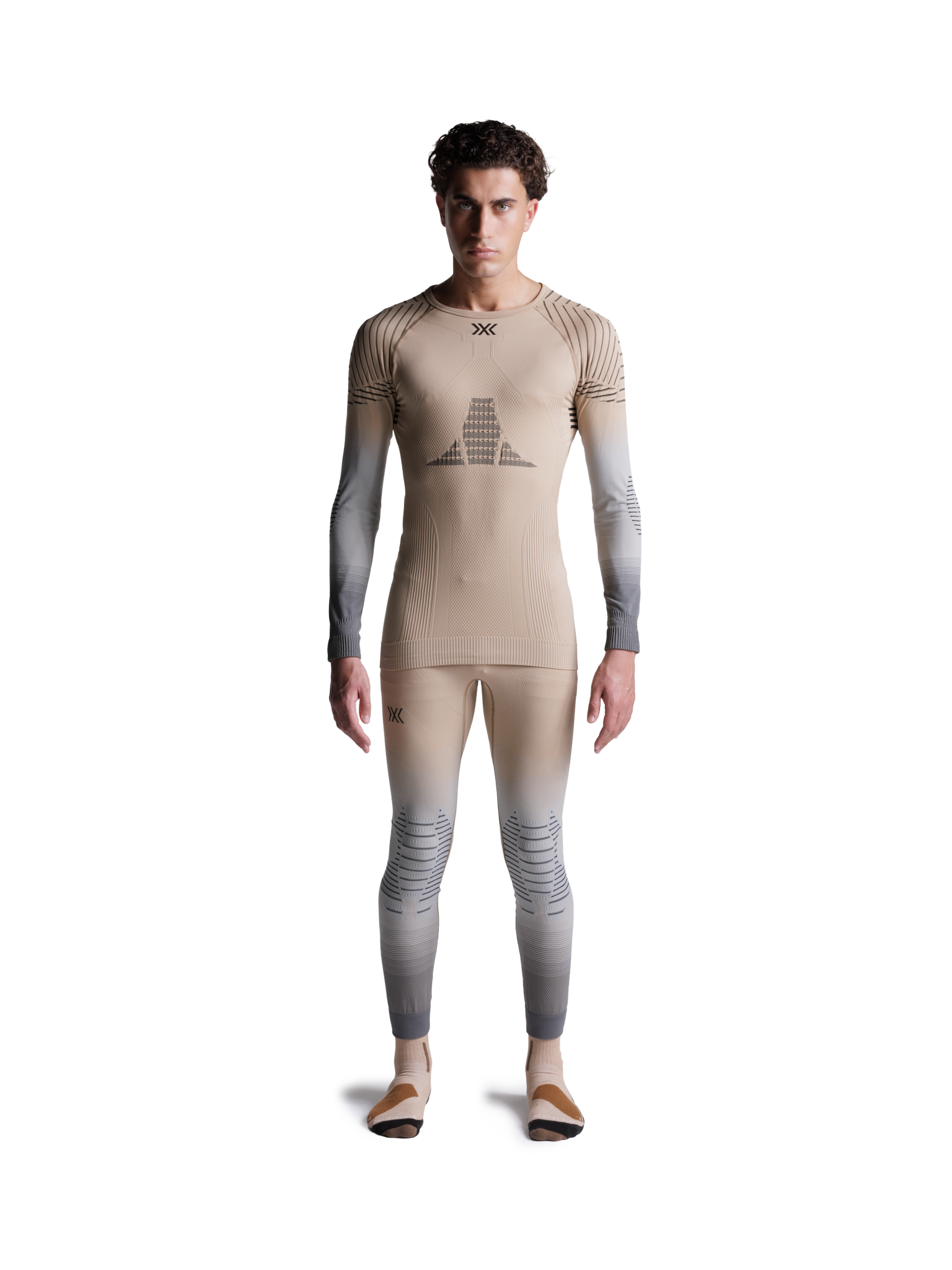 X-BIONIC INVENT GRAPHICS SHIRT LS MEN - Sand Light Grey Grey - Longsleeves - 26 of 26
