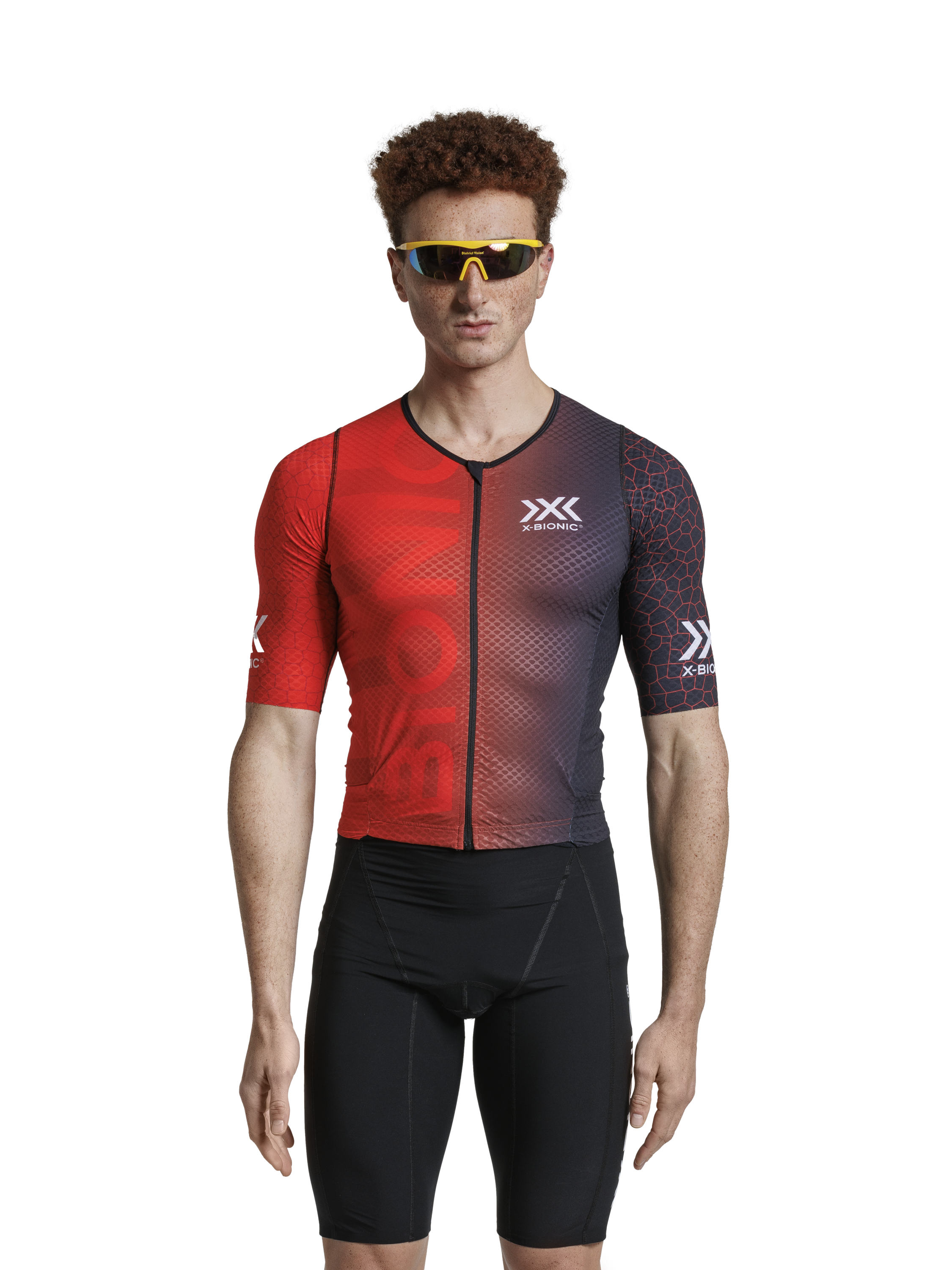 X-BIONIC DRAGONFLY TRISUIT 5G MEN - Red Black - Trisuits - 3 of 5