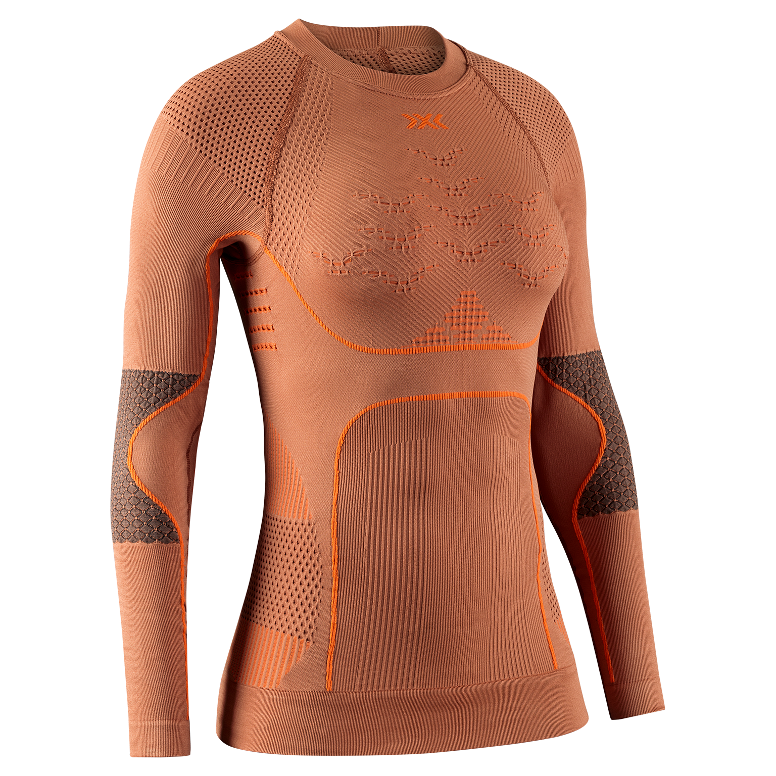 X-BIONIC OUTDOOR ENERGIZER 4.0 SHIRT LG SL WMN - Golden Earth Sunset Orange - Longsleeves - 1 of 2