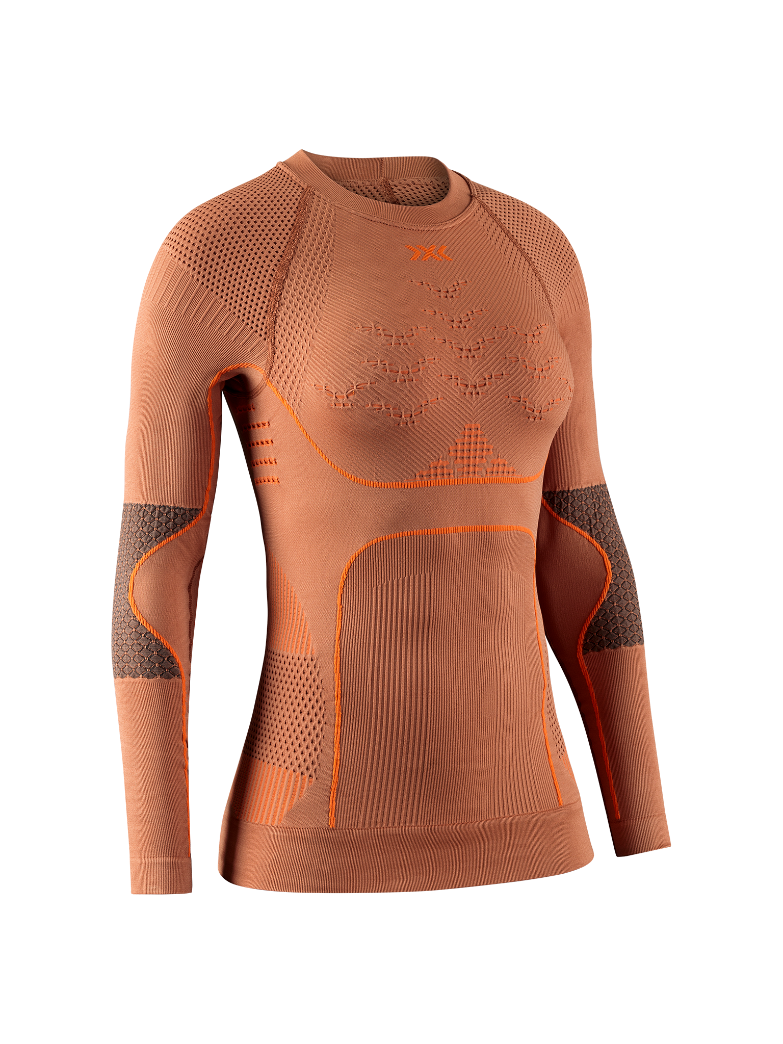 X-BIONIC OUTDOOR ENERGIZER 4.0 SHIRT LG SL WMN - Golden Earth Sunset Orange - Longsleeves - 1 of 2