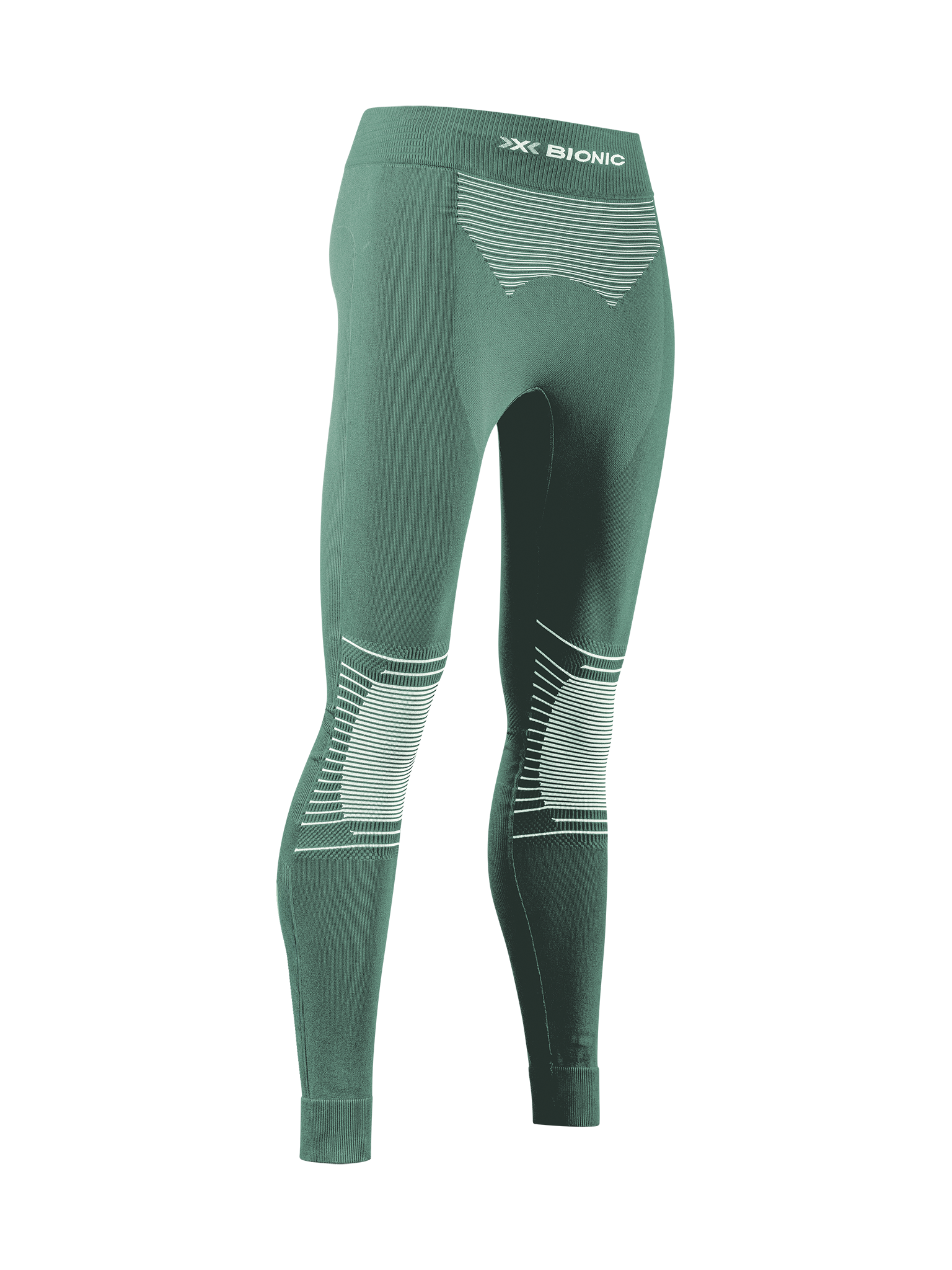 X-BIONIC ENERGIZER 4.0 PANTS WMN - Sage Green Optical White - Pants - 4 of 5