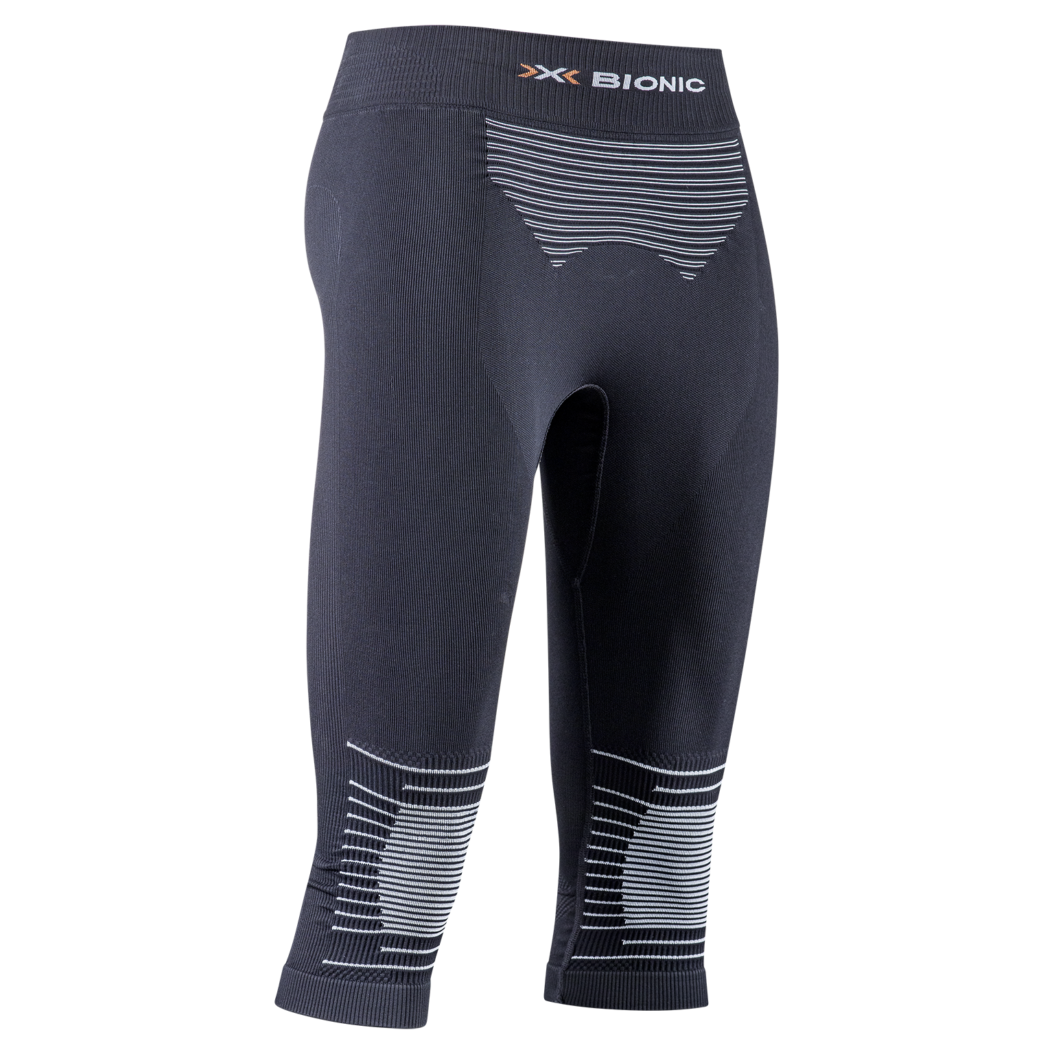 X-BIONIC ENERGIZER 4.0 PANTS 3/4 WMN - Opal Black Arctic White - 3/4 Pants - 1 of 6