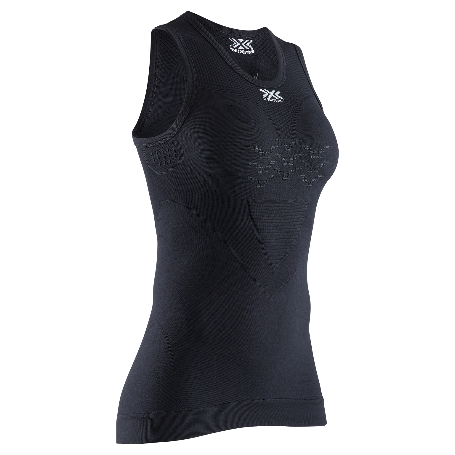 X-BIONIC ENERGIZER 4.0 LT SINGLET WMN - Opal Black Arctic White - Tanks - 1 of 4