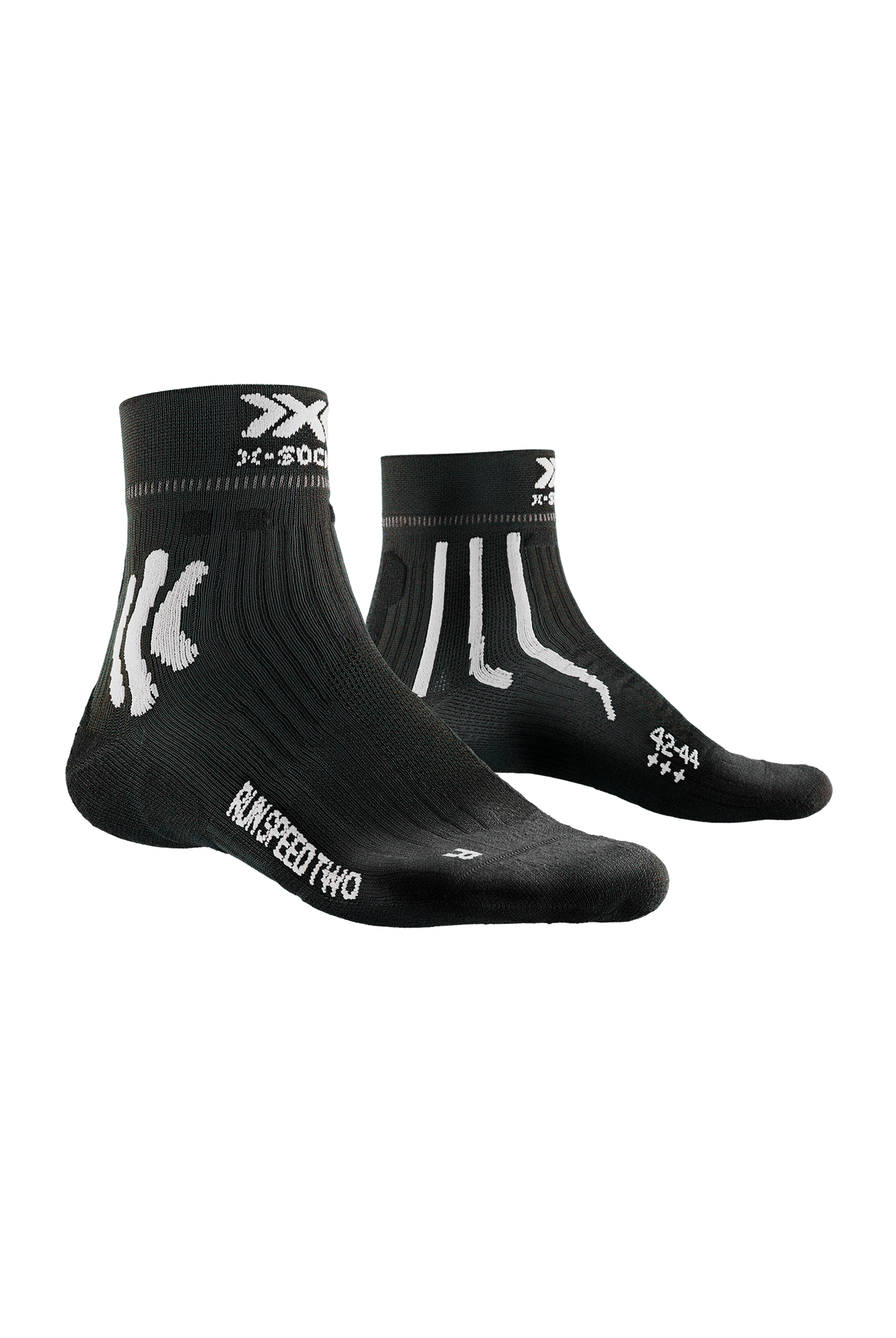 X-SOCKS RUN SPEED TWO 4.0 MEN - Opal Black Arctic White - Ankle - 1 of 6
