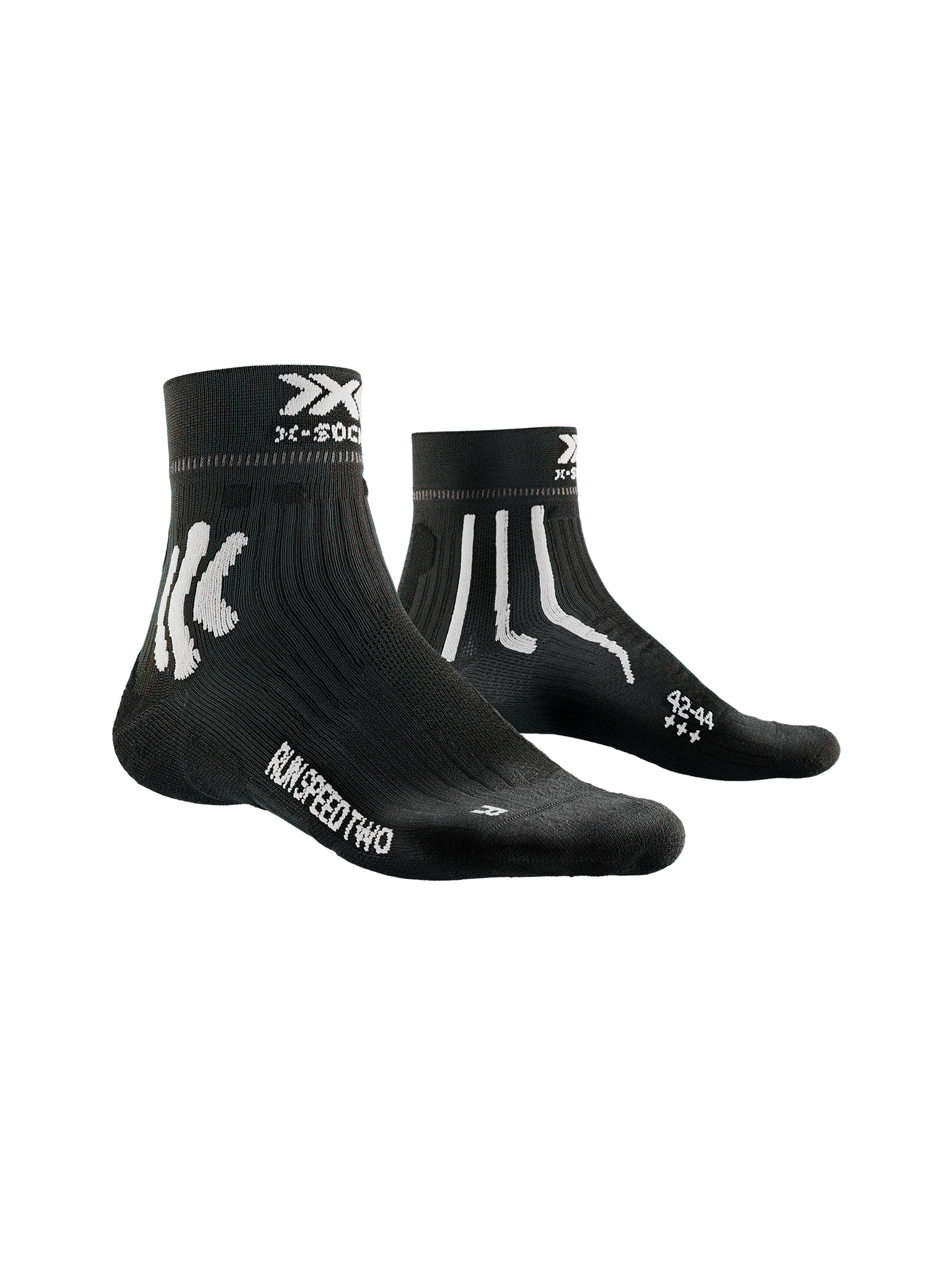 X-SOCKS RUN SPEED TWO 4.0 MEN - Opal Black Arctic White - Ankle - 1 of 6