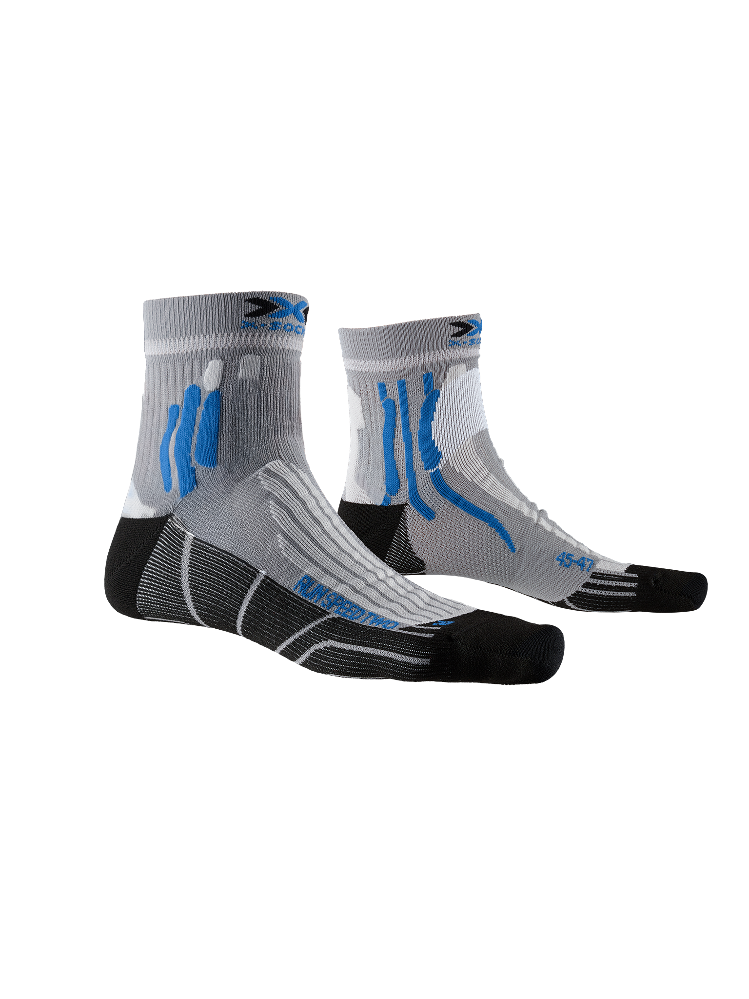 X-SOCKS RUN SPEED TWO 4.0 MEN - Pearl Grey Invent Blue - Ankle - 6 of 6