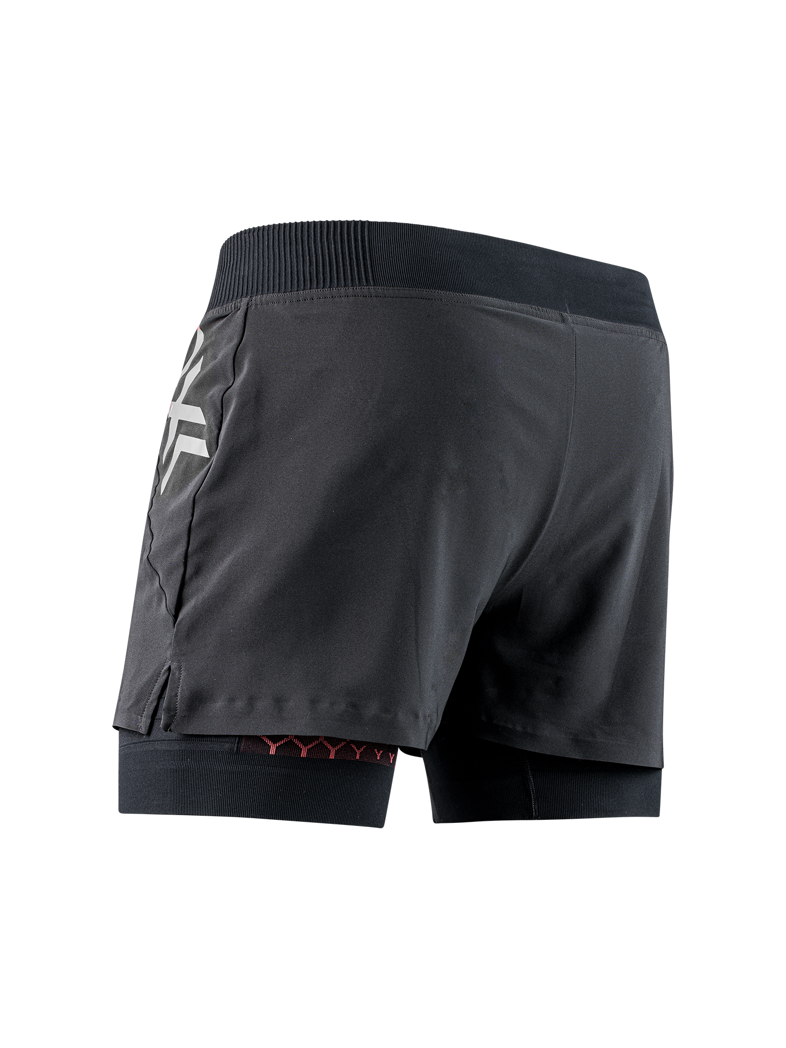 X-BIONIC TWYCE RACE 2in1 SHORTS MEN - Black Red - Hybrid Shorts - 11 of 13