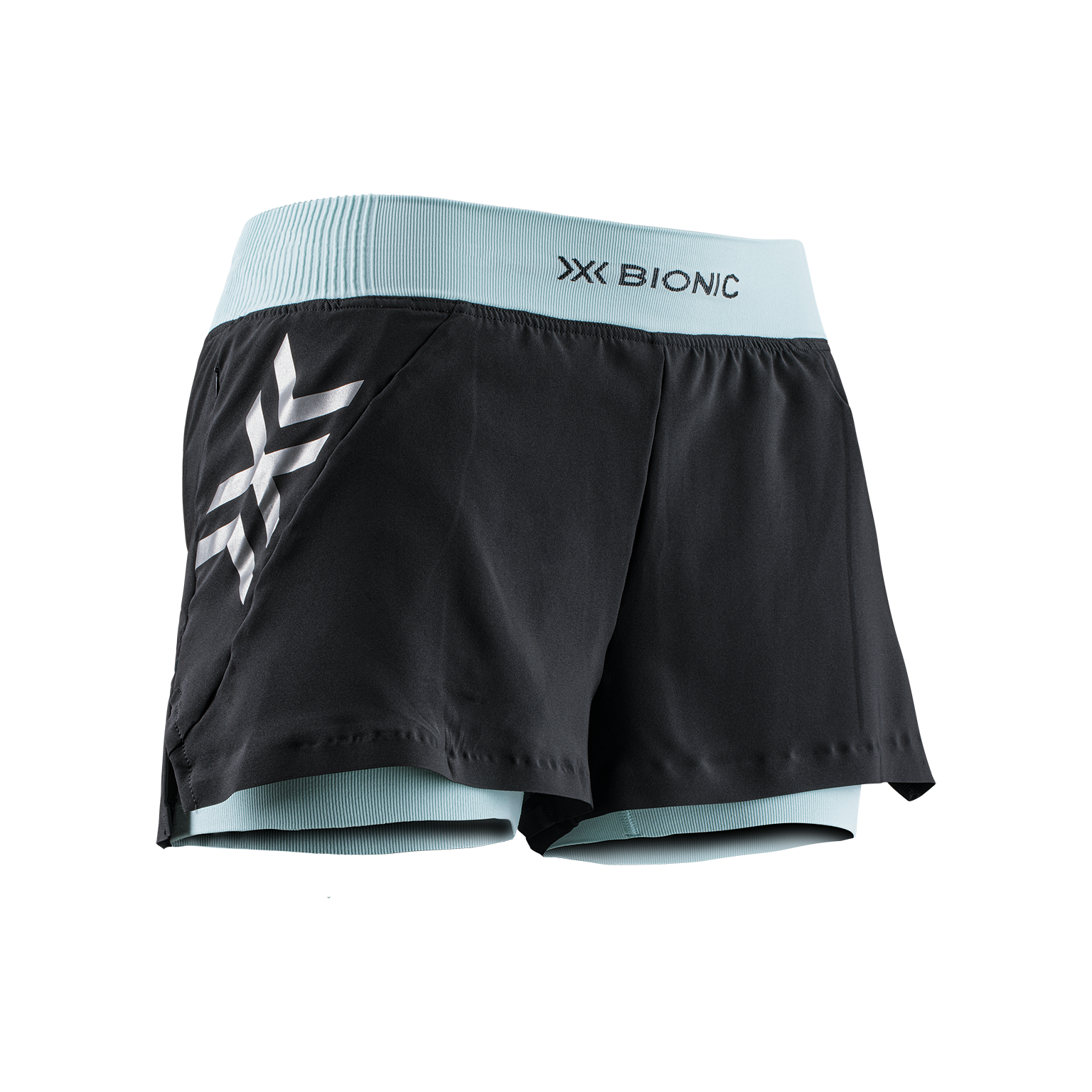 X-BIONIC TWYCE RACE 2in1 SHORTS WMN - Clearwater Black - Hybrid Shorts - 5 of 9