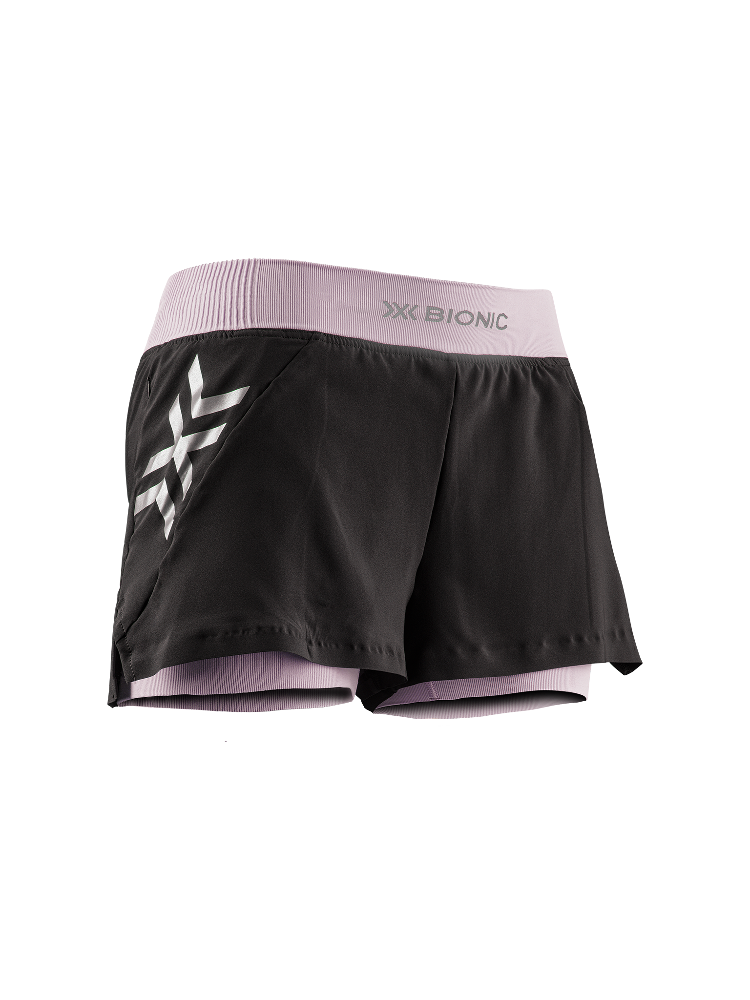 X-BIONIC TWYCE RACE 2in1 SHORTS WMN - Pale Lilac Grey - Hybrid Shorts - 3 of 9