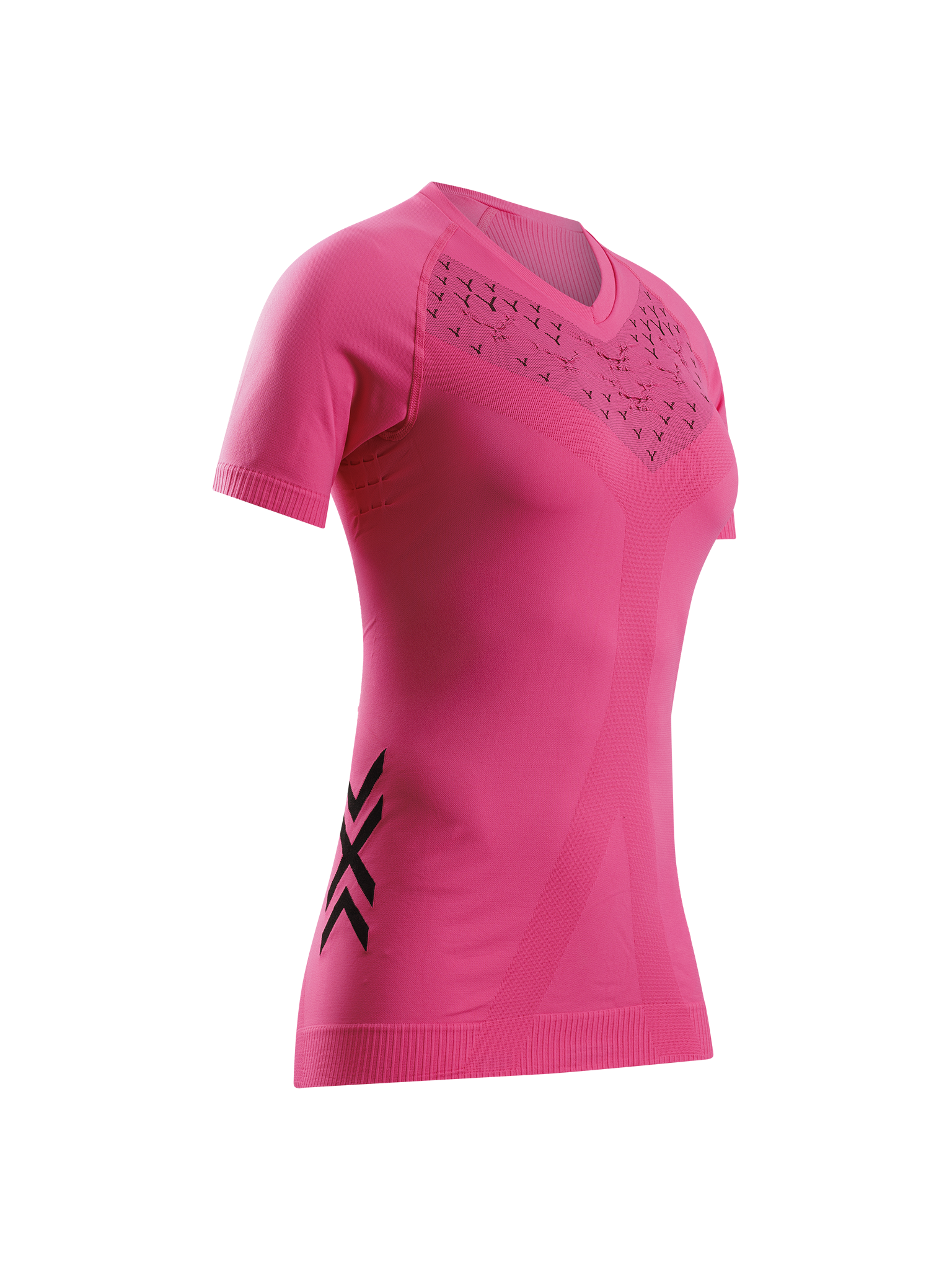 X-BIONIC TWYCE RUN SHIRT SS WMN - Neo Pink X Black - T-Shirts - 12 of 18