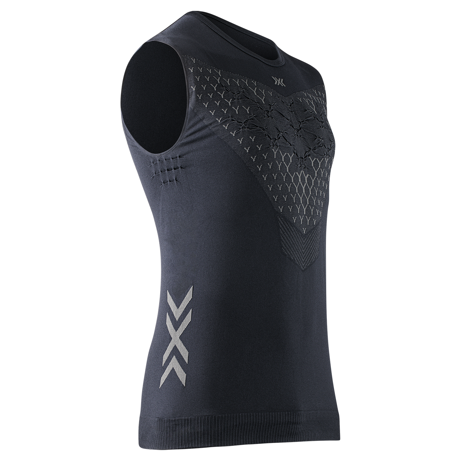 X-BIONIC TWYCE RUN SINGLET MEN - Black Charcoal - Tanks - 3 of 4