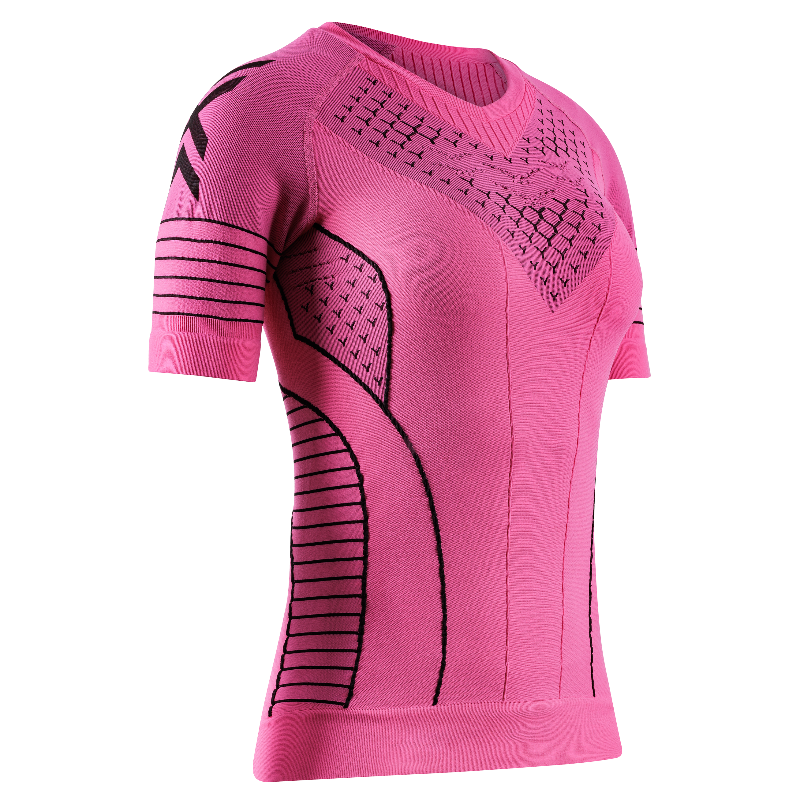 X-BIONIC TWYCE RACE SHIRT SS WMN - Neo Pink X Black - T-Shirts - 12 of 13