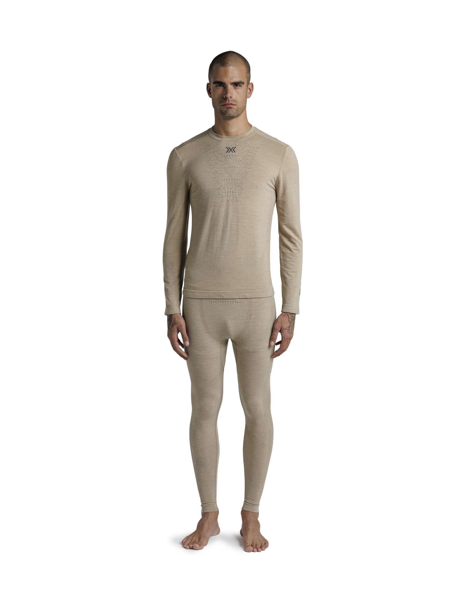 X-BIONIC MIGHTYWOOL SHIRT LS MEN - Sand - Longsleeves - 13 of 24