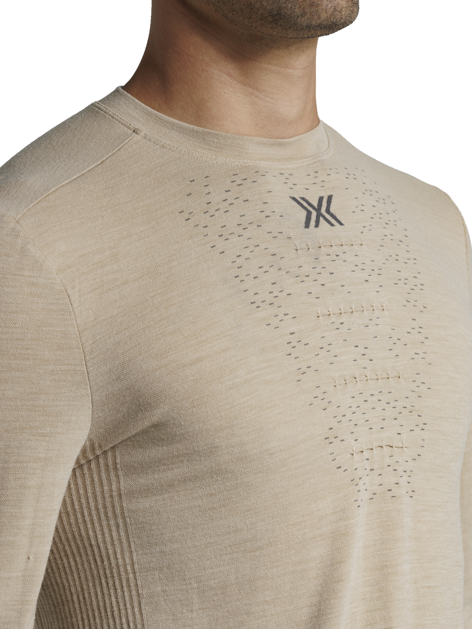 X-BIONIC MIGHTYWOOL SHIRT LS MEN - Sand - Longsleeves - 20 of 24