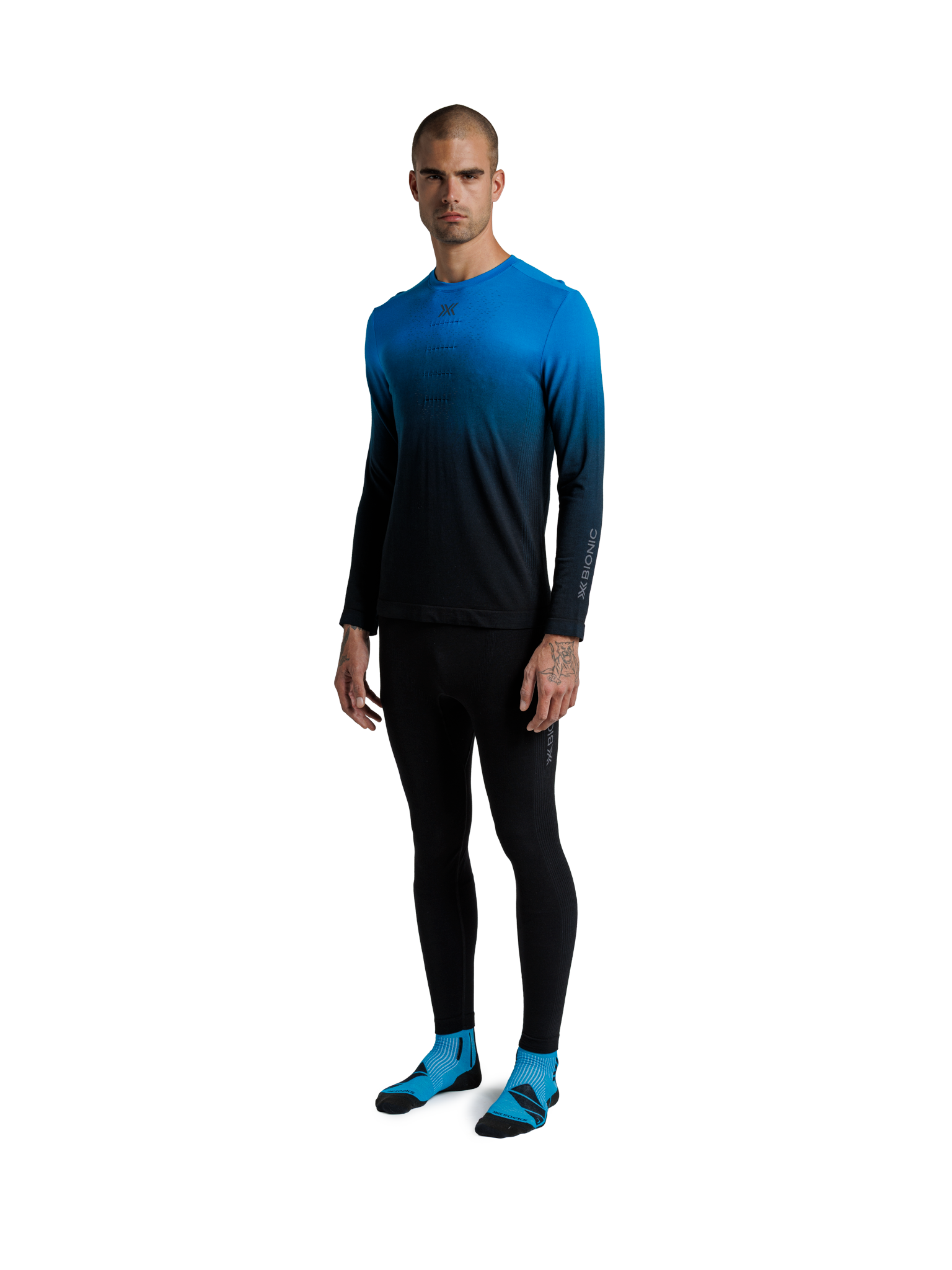 X-BIONIC MIGHTYWOOL SHIRT LS MEN - Eternal Ice X Black - Longsleeves - 4 of 11
