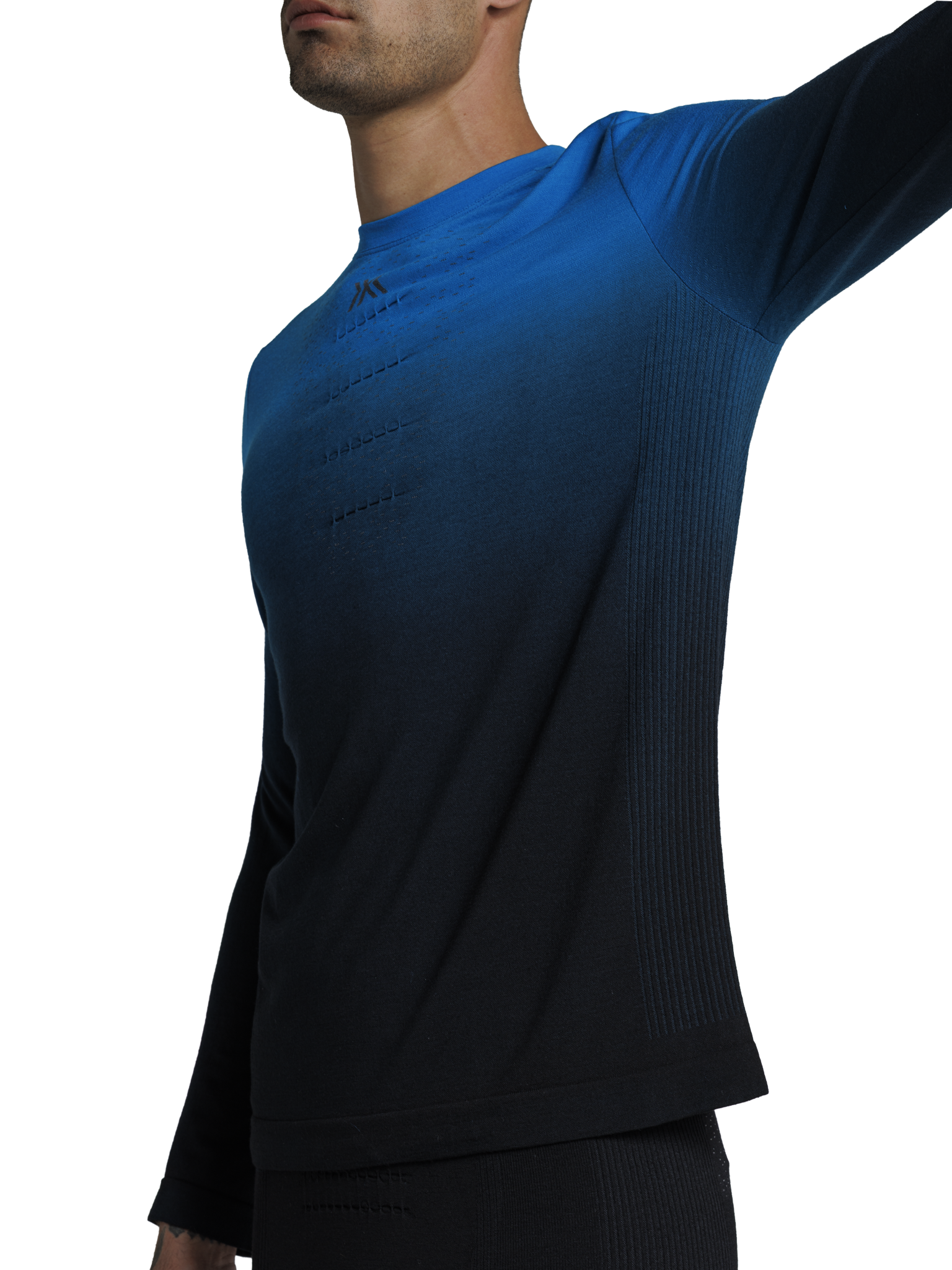 X-BIONIC MIGHTYWOOL SHIRT LS MEN - Eternal Ice X Black - Longsleeves - 7 of 11