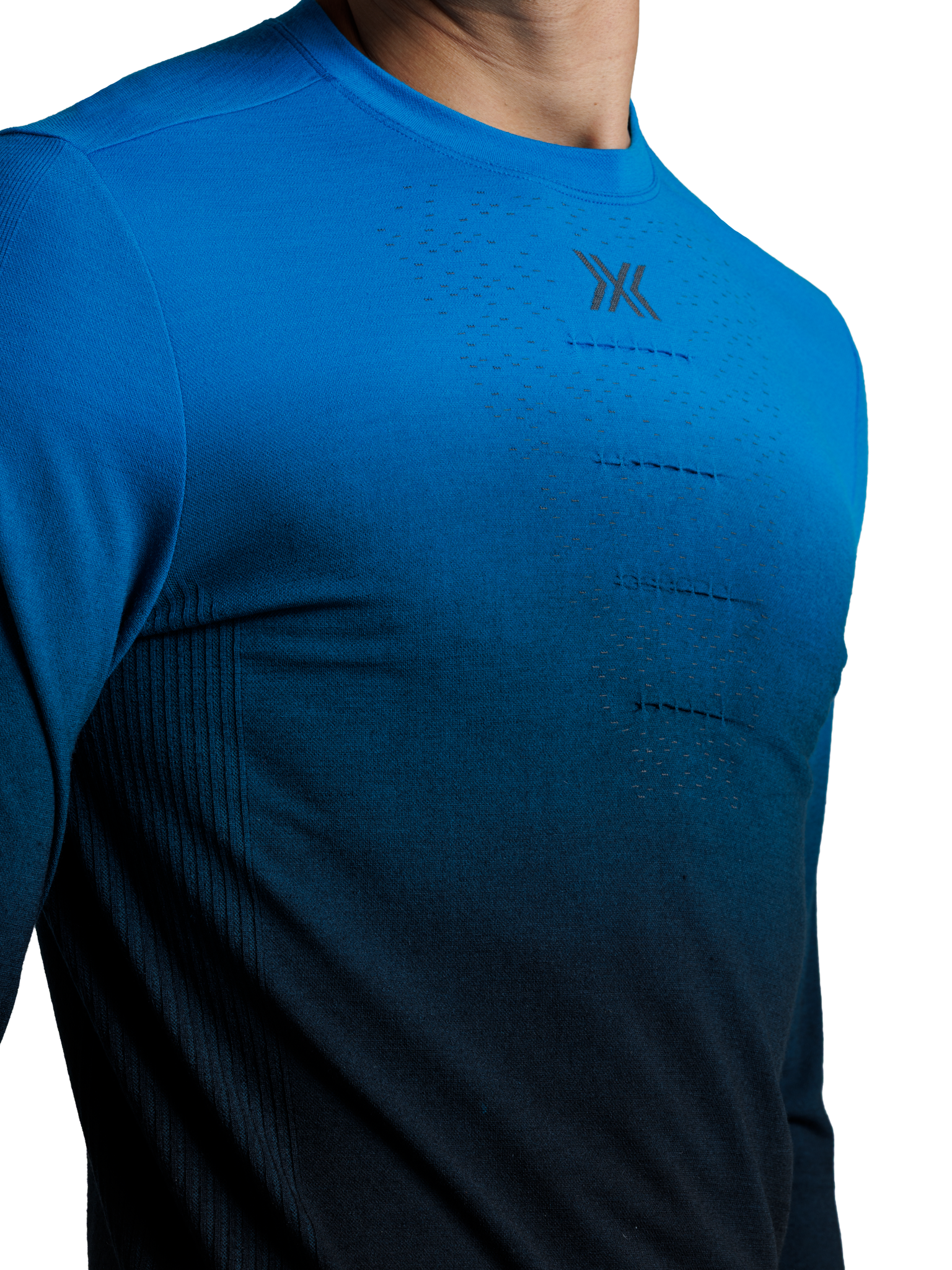 X-BIONIC MIGHTYWOOL SHIRT LS MEN - Eternal Ice X Black - Longsleeves - 9 of 11
