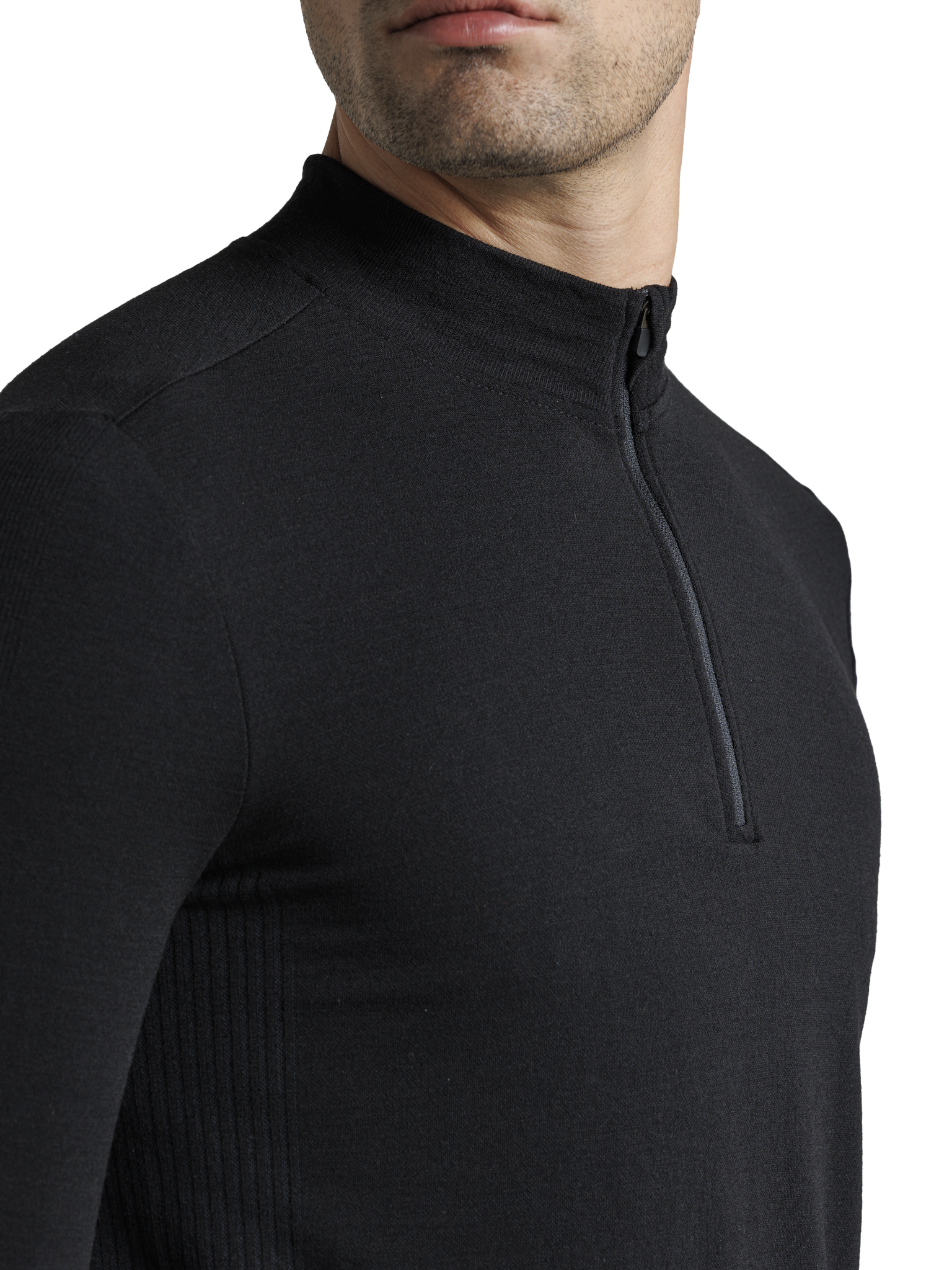 X-BIONIC MIGHTYWOOL SHIRT LS 1/2 ZIP MEN - X Black - Longsleeves - 10 of 12