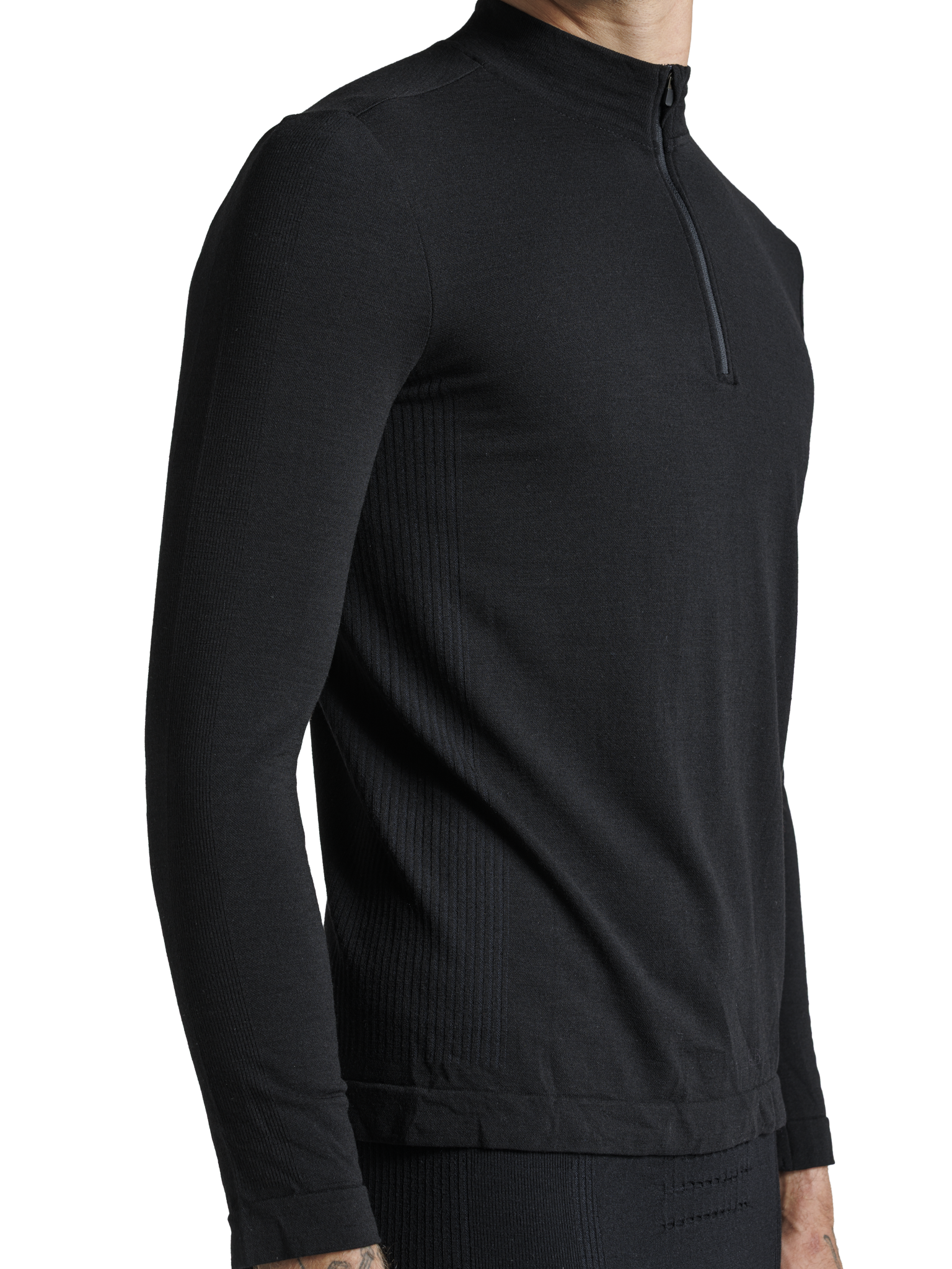 X-BIONIC MIGHTYWOOL SHIRT LS 1/2 ZIP MEN - X Black - Longsleeves - 11 of 12