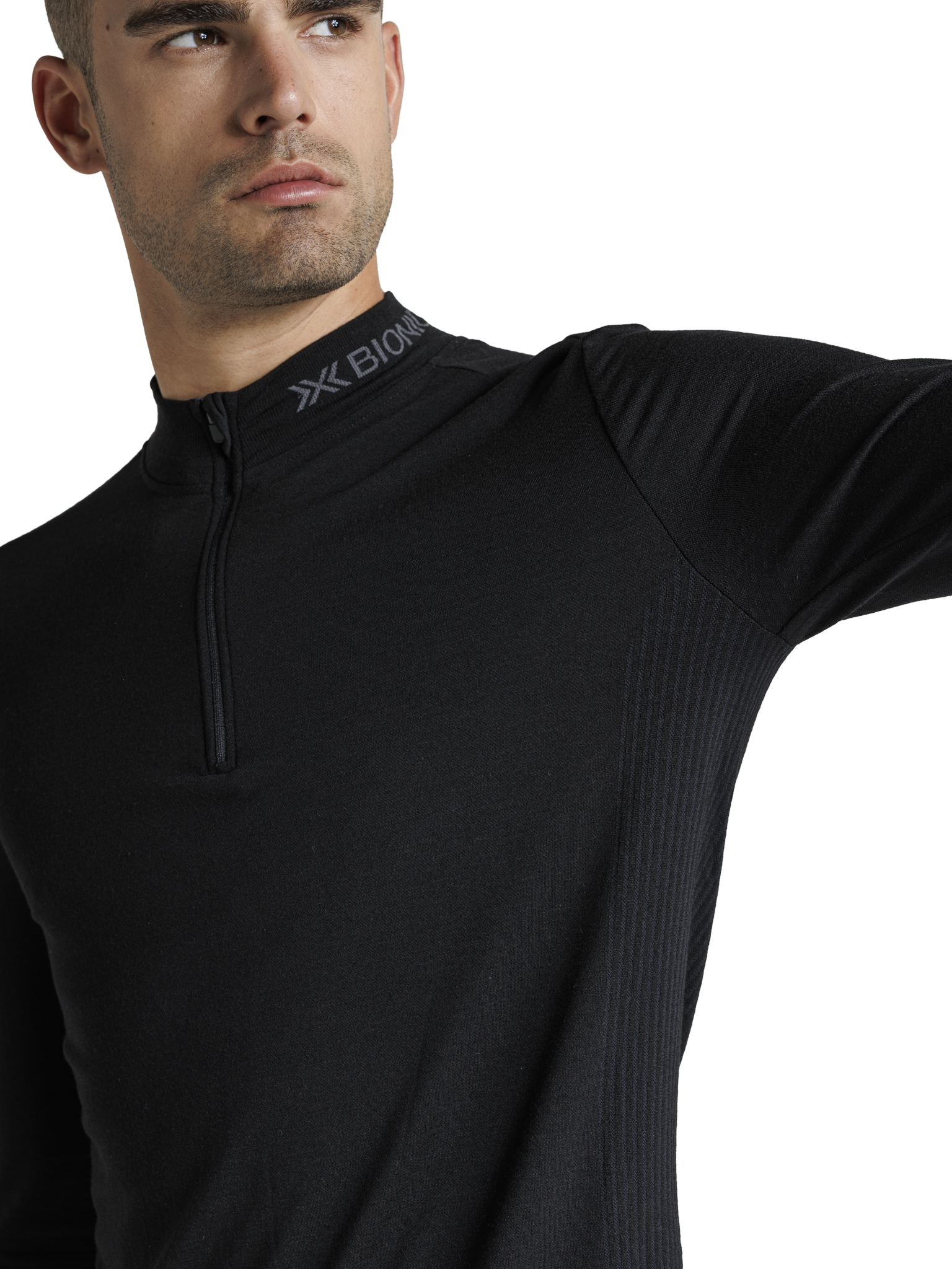 X-BIONIC MIGHTYWOOL SHIRT LS 1/2 ZIP MEN - X Black - Longsleeves - 9 of 12