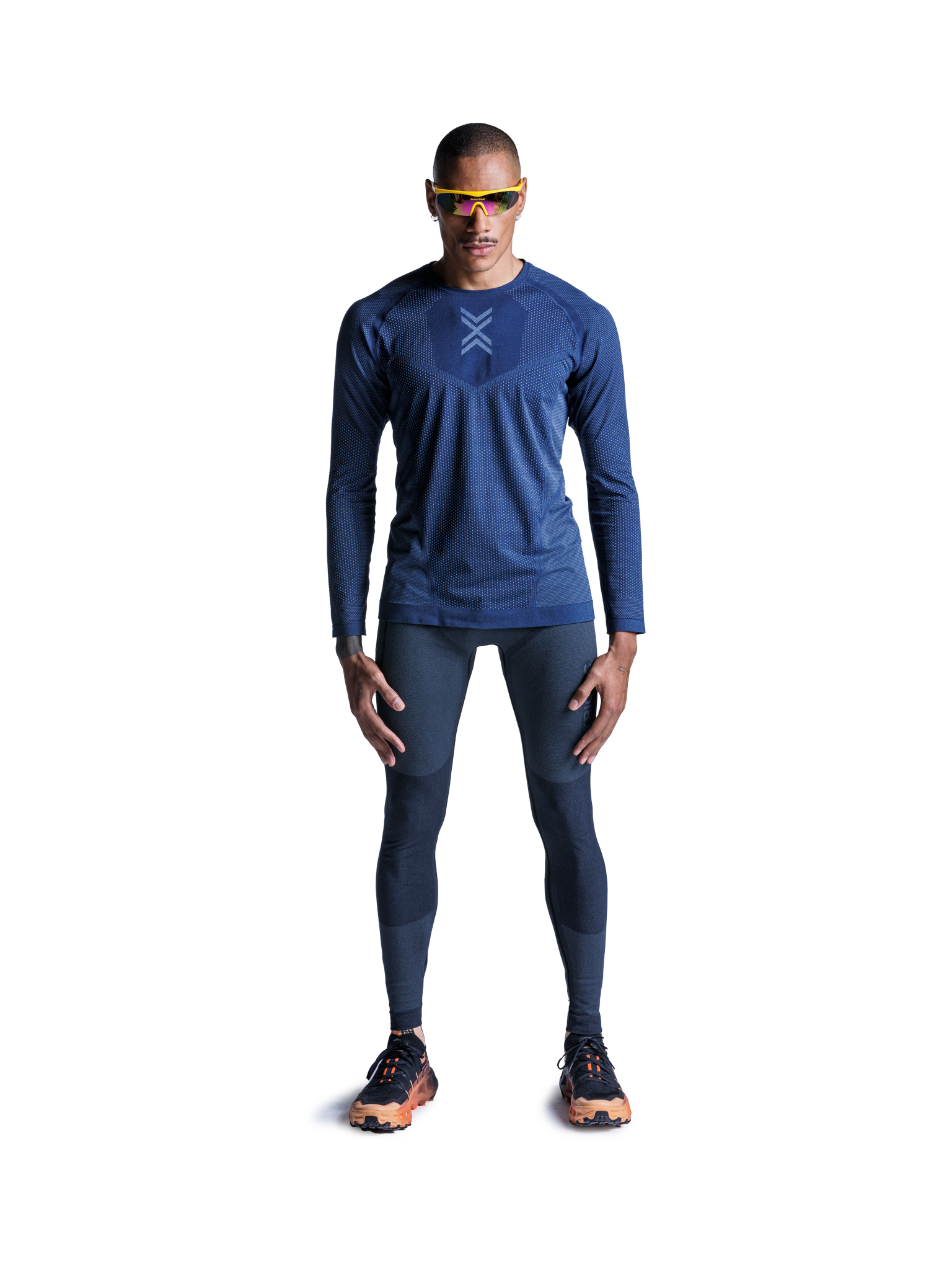 X-BIONIC XCEED RUN SHIRT LS MEN - Marine Slate Blue - Longsleeves - 3 of 21