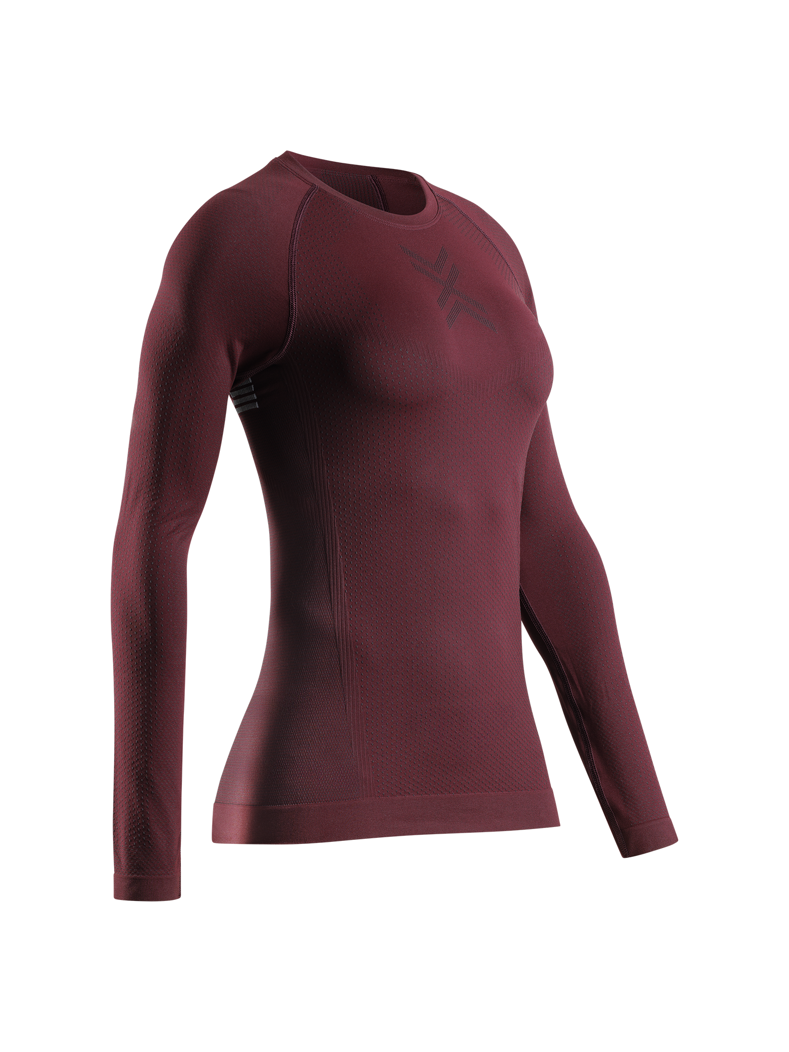 X-BIONIC XCEED RUN SHIRT LS WMN - Oxide Red X Black - Longsleeves - 11 of 23