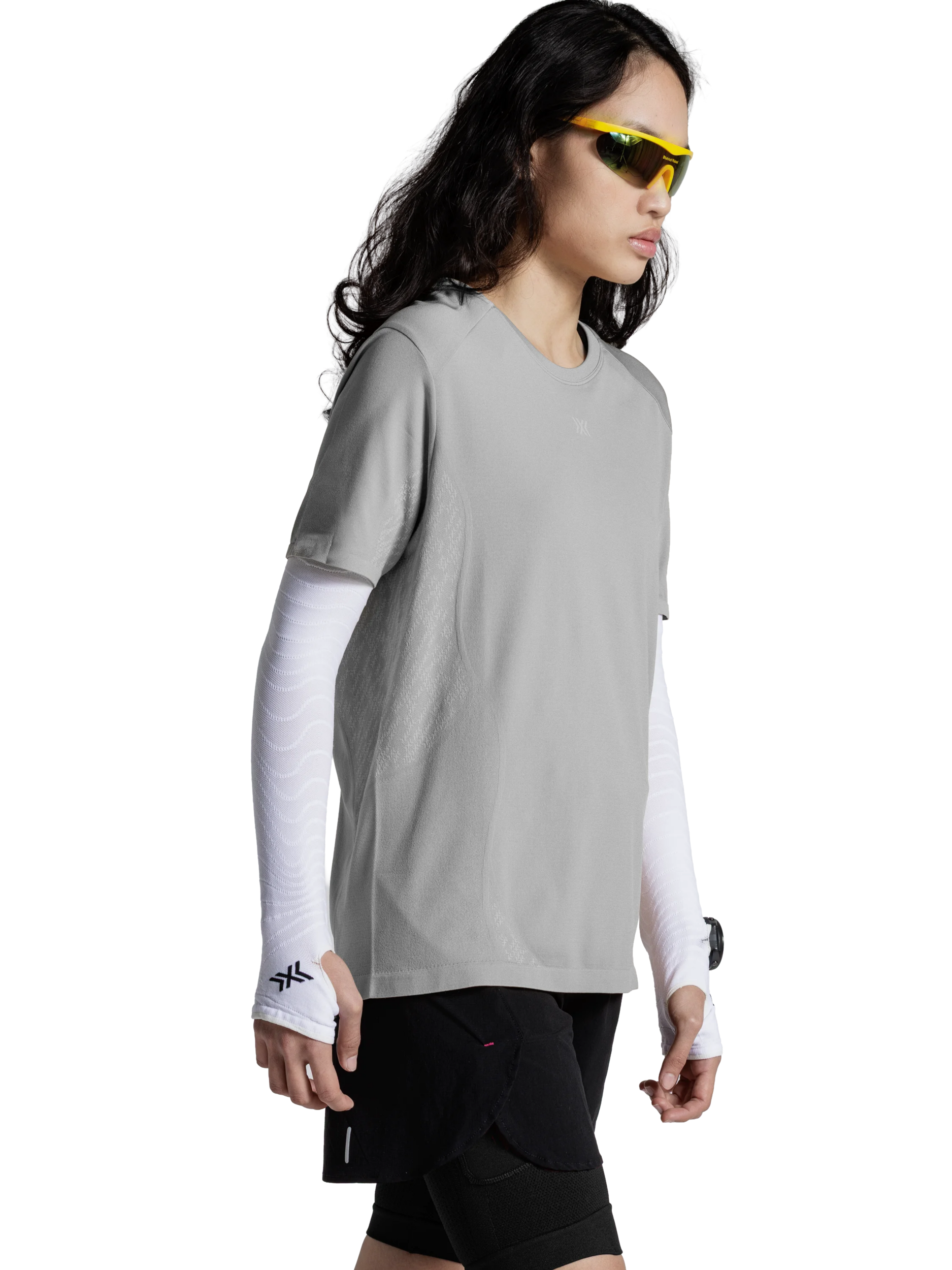 X-BIONIC XCEED RUN DISCOVER SHIRT WMN - Seal Grey - T-Shirts - 31 of 33